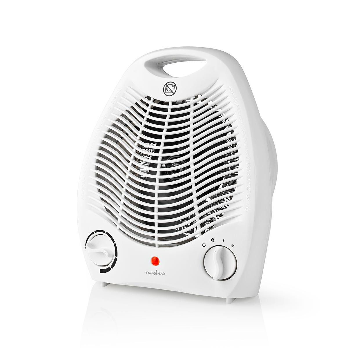Nedis Heizlüfter Heizlüfter 2000 W weiß mit Thermostat und Kaltluft Ventilatorfunktion, 2000 W, Kaltluft-Funktion