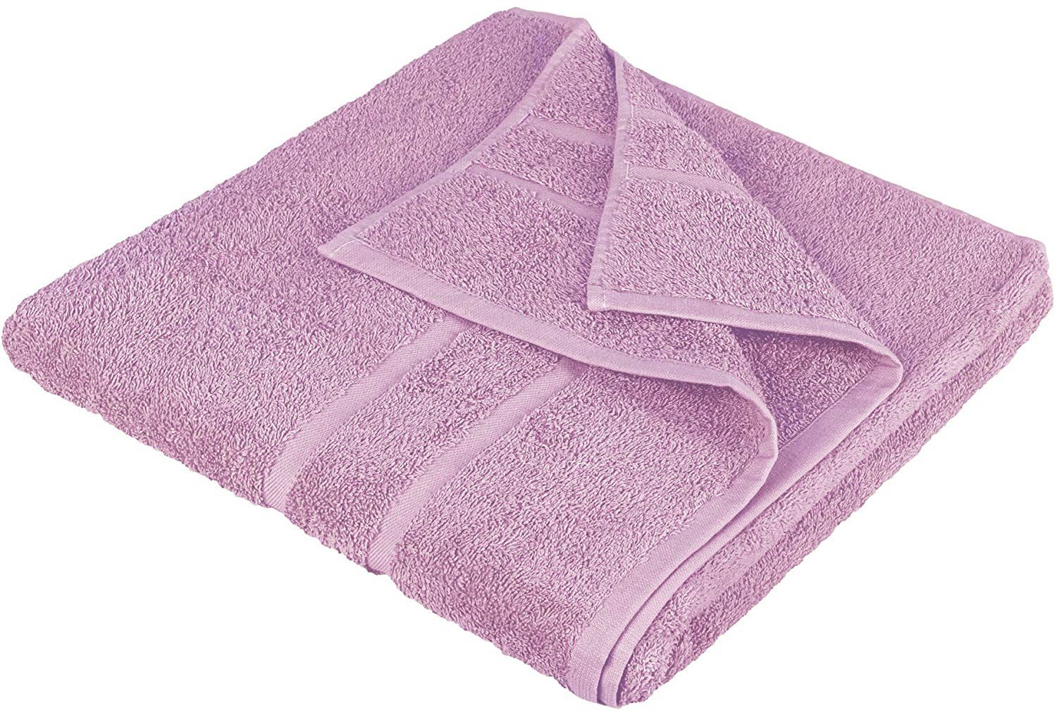 StickandShine Handtuch 500 Handtücher Mauve Lila zur Duschtücher Badetücher in Saunatücher GSM Gästehandtücher 100% Baumwolle Wahl