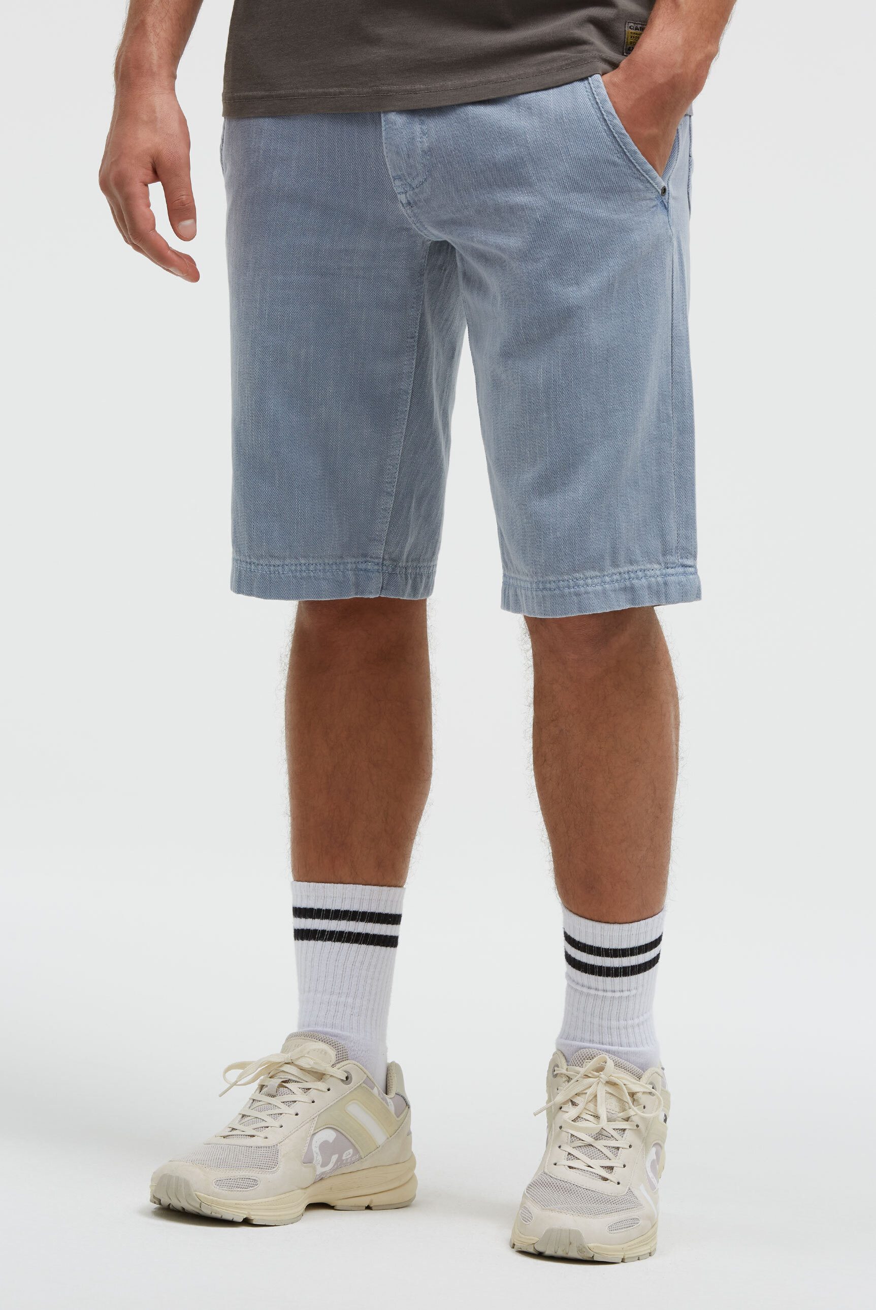 CAMP DAVID Chinohose mit Turn-Up-Saum