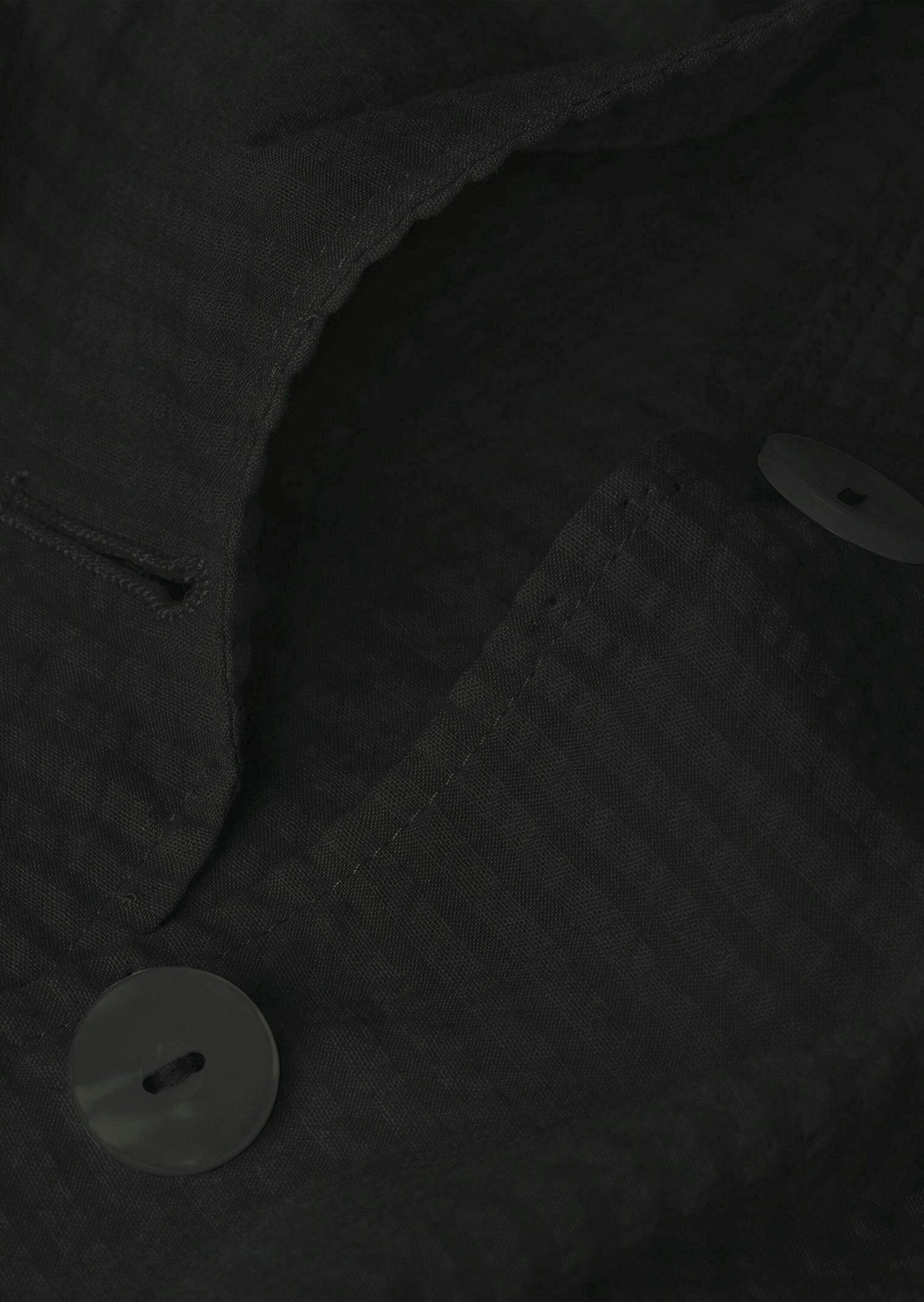 GOLDNER Jackenblazer Baumwollblazer mit Reverskragen Leichte Jerseyjacke mit 3/4-Ärmeln, Teilungsnähten und Knöpfen – Bild 4 von 4
