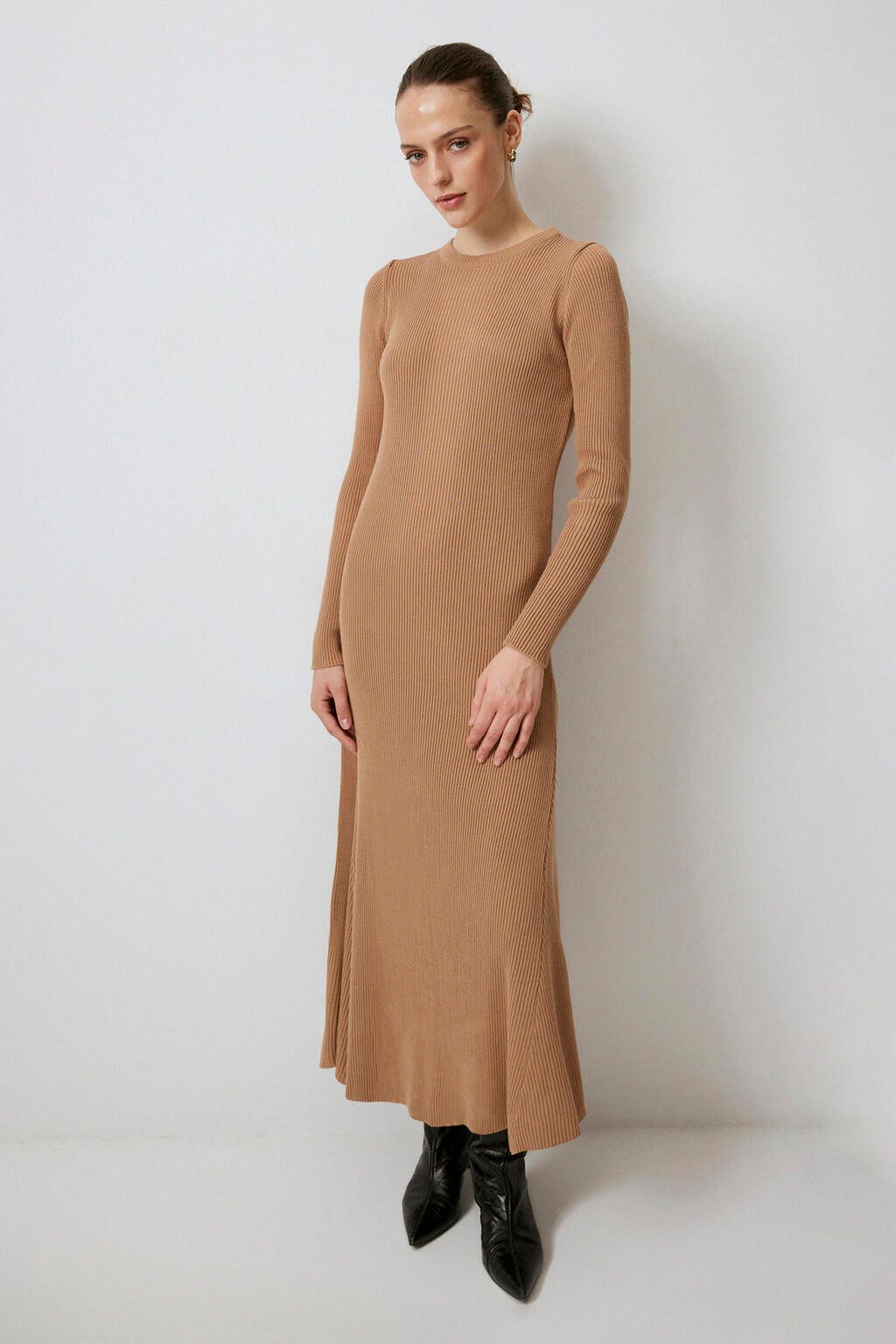 touche prive Maxikleid KLEID AUS RIPPSTRICK