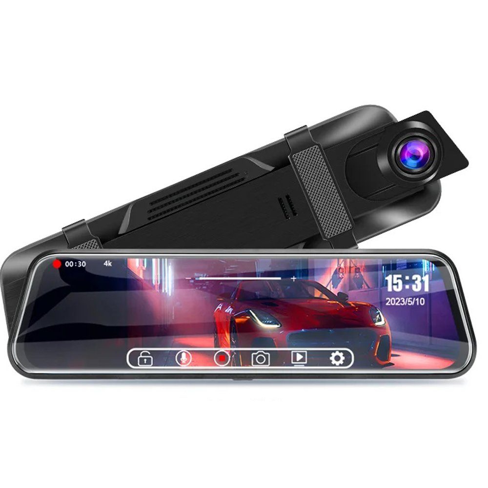Digital Rückspiegel Dashcam DVR & Rückfahrkamera 10" Touchscreen Dashcam