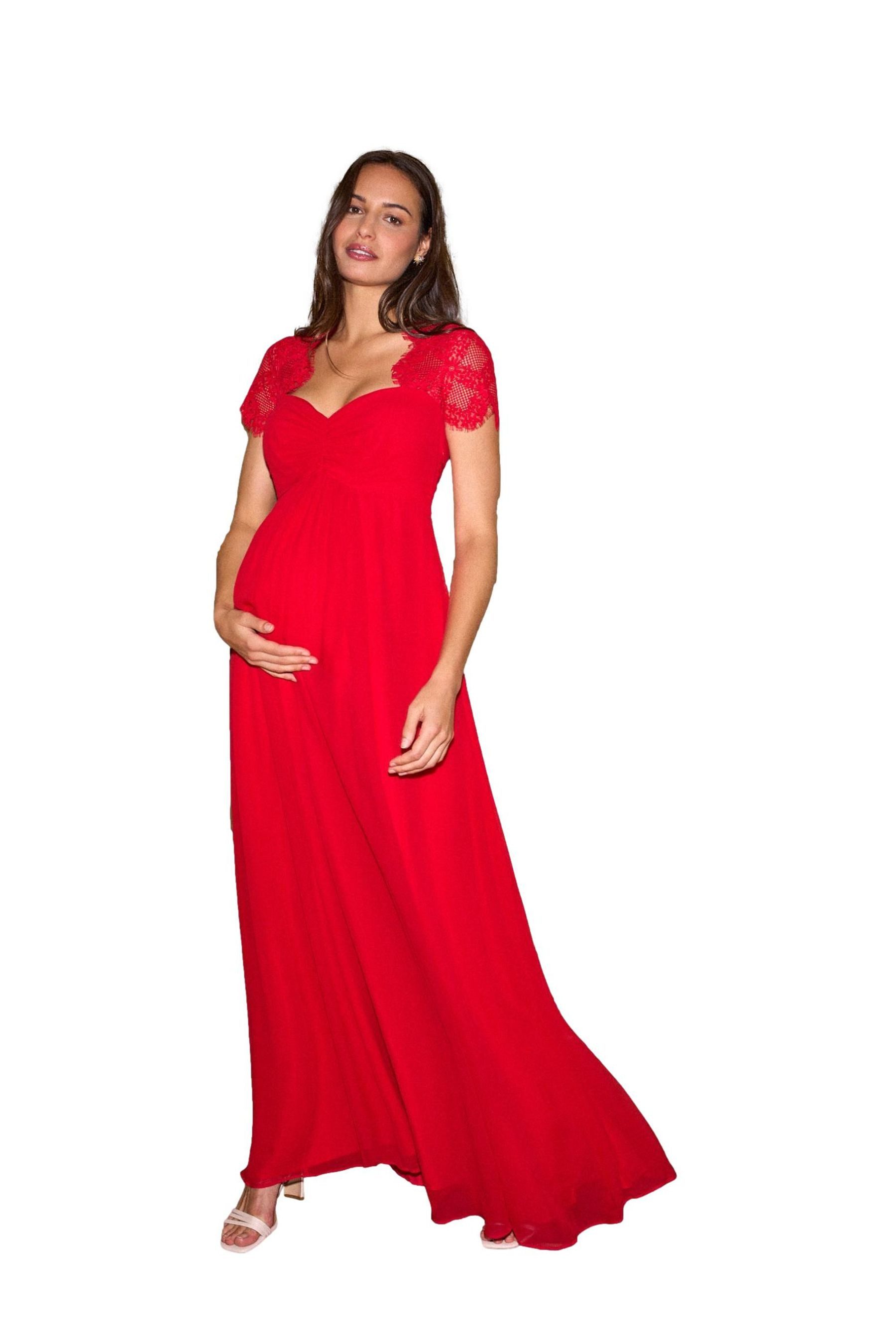 Seraphine Spitzenkleid Seraphine Premium Umstands-Seidenkleid (1-tlg)