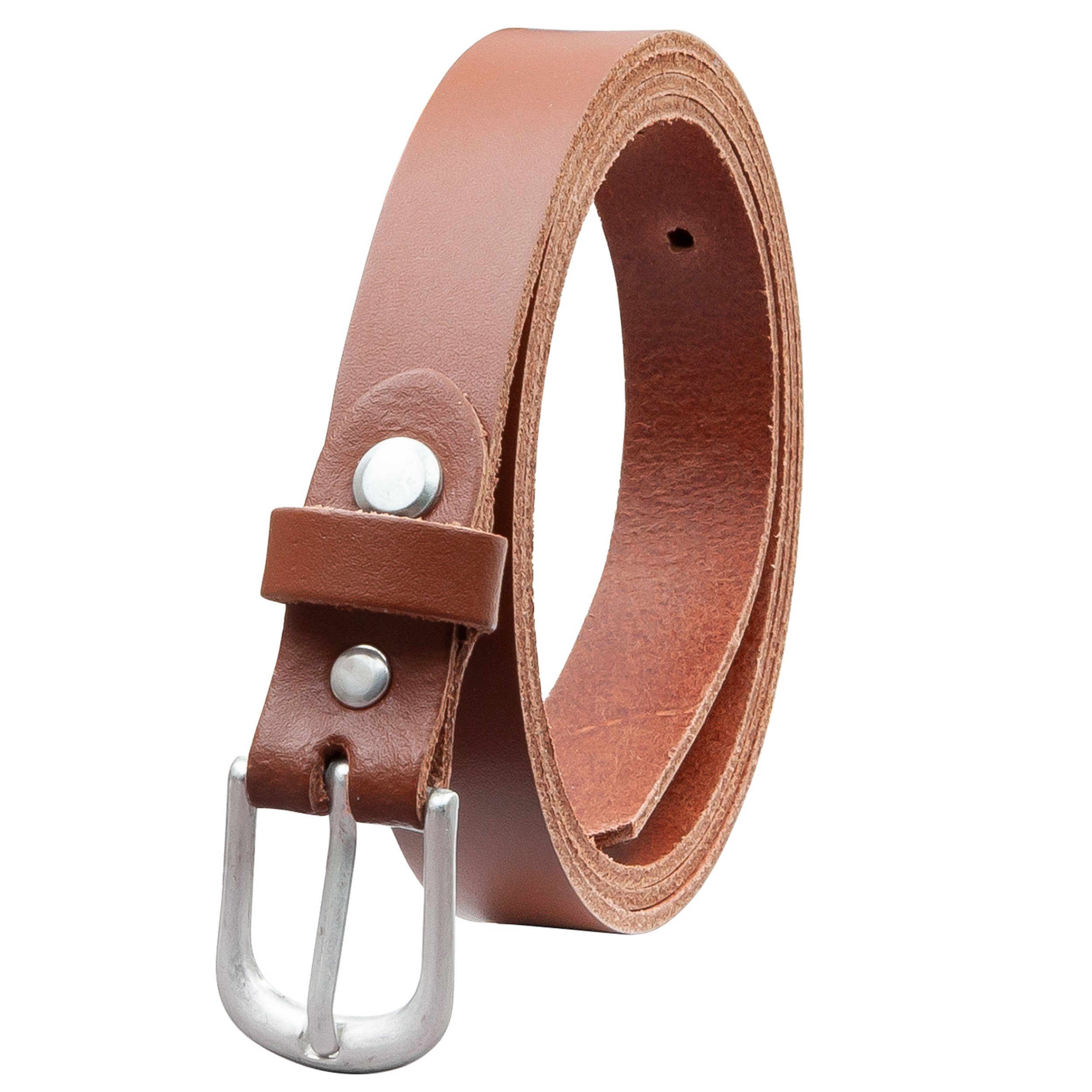 COLOGNEBELT Ledergürtel OM16-SL-Hellbraun MADE IN GERMANY, Hellbraun Kürzbar, 100 % Echtleder, Unisex