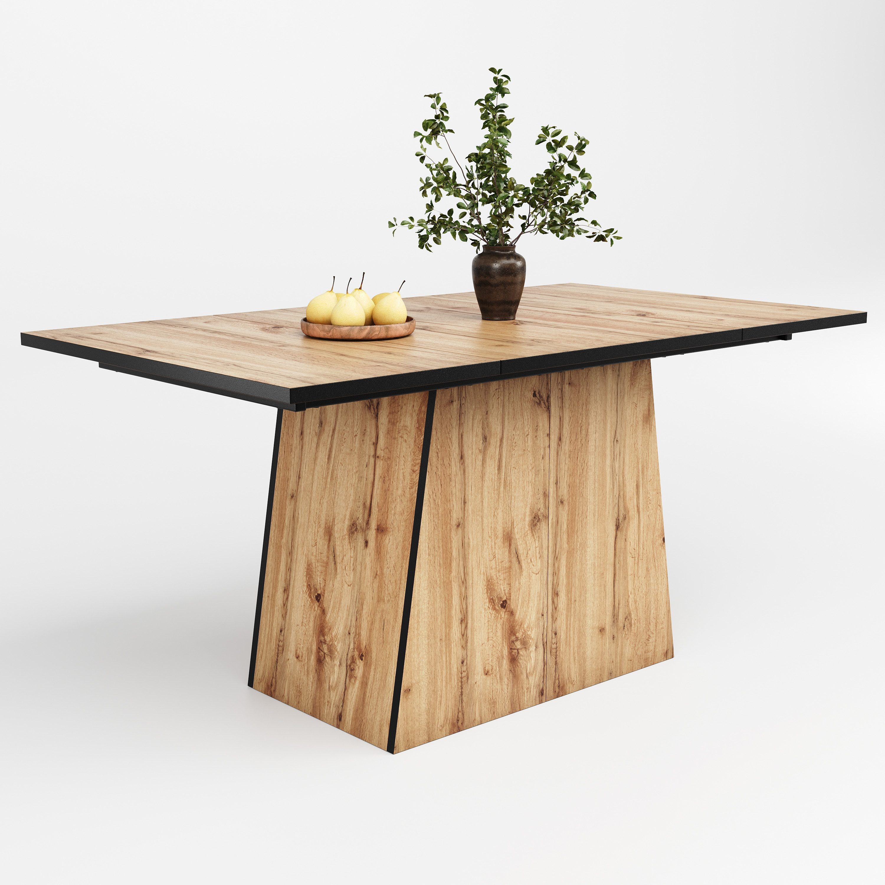 MODFU Esstisch aus Holz mit Stahlrahmen günstig online kaufen