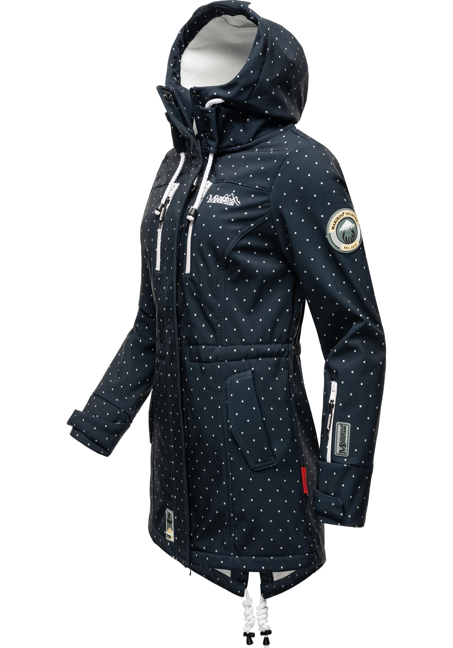 Marikoo Funktionsmantel Zimtzicke Softshell Parka mit Kapuze