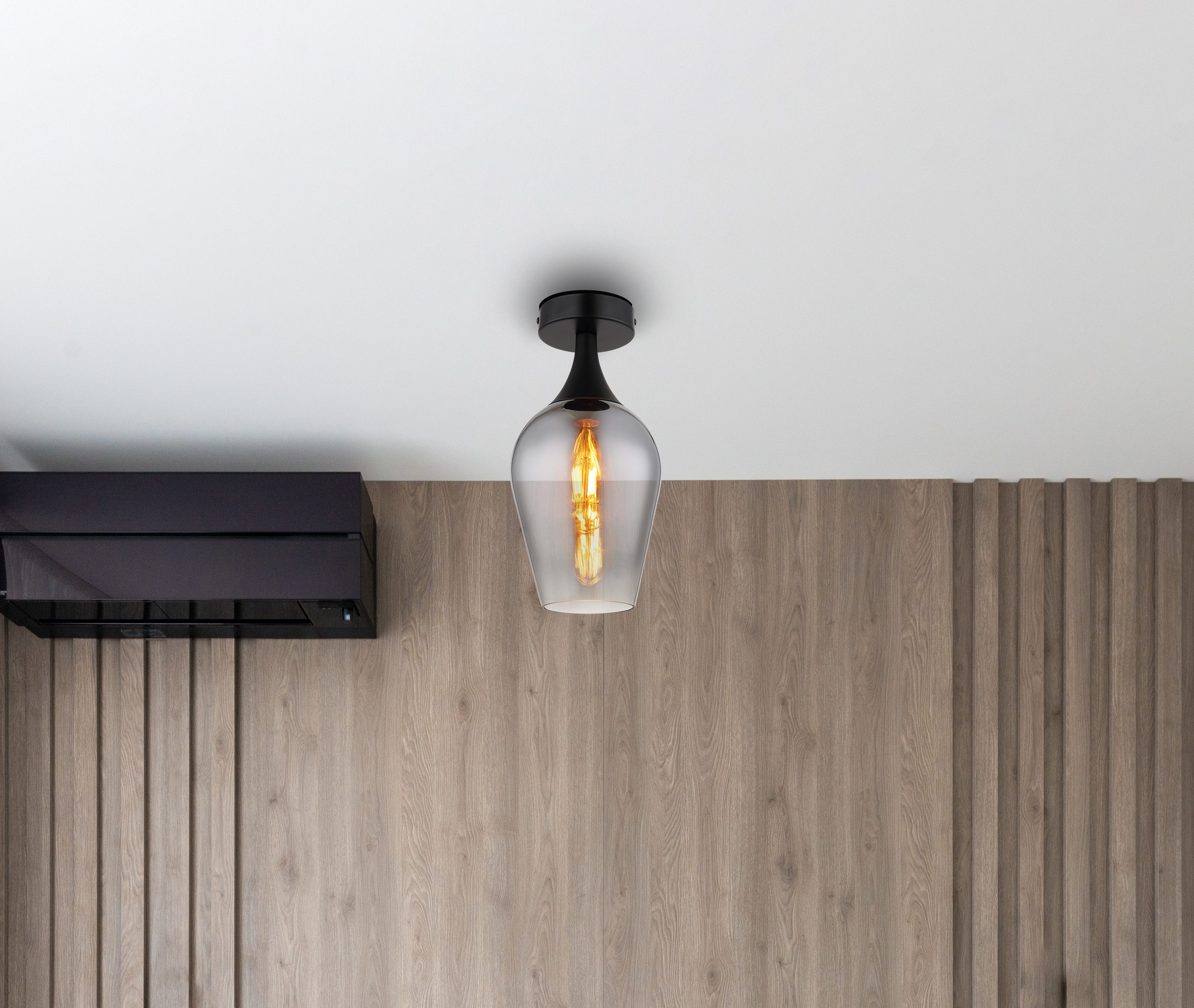 GLOBO LIGHTING Deckenleuchte LAVUS, ohne Leuchtmittel, Deckenlampe/Wohnzimmer/Flur/modern