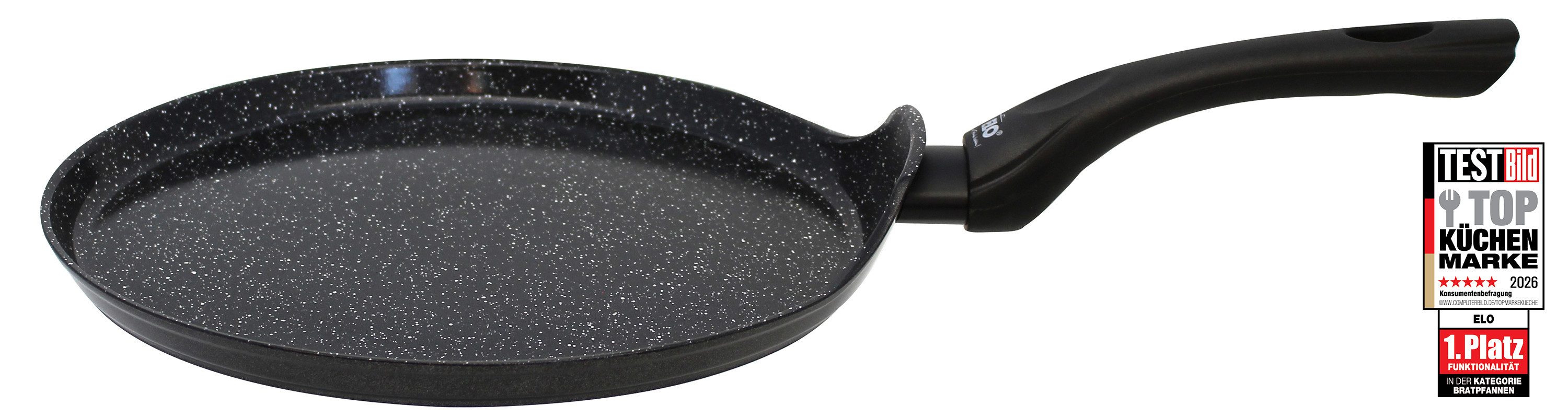 Elo Crêpepfanne Pure Belugo, Aluminium, Ø 26 cm, Induktion