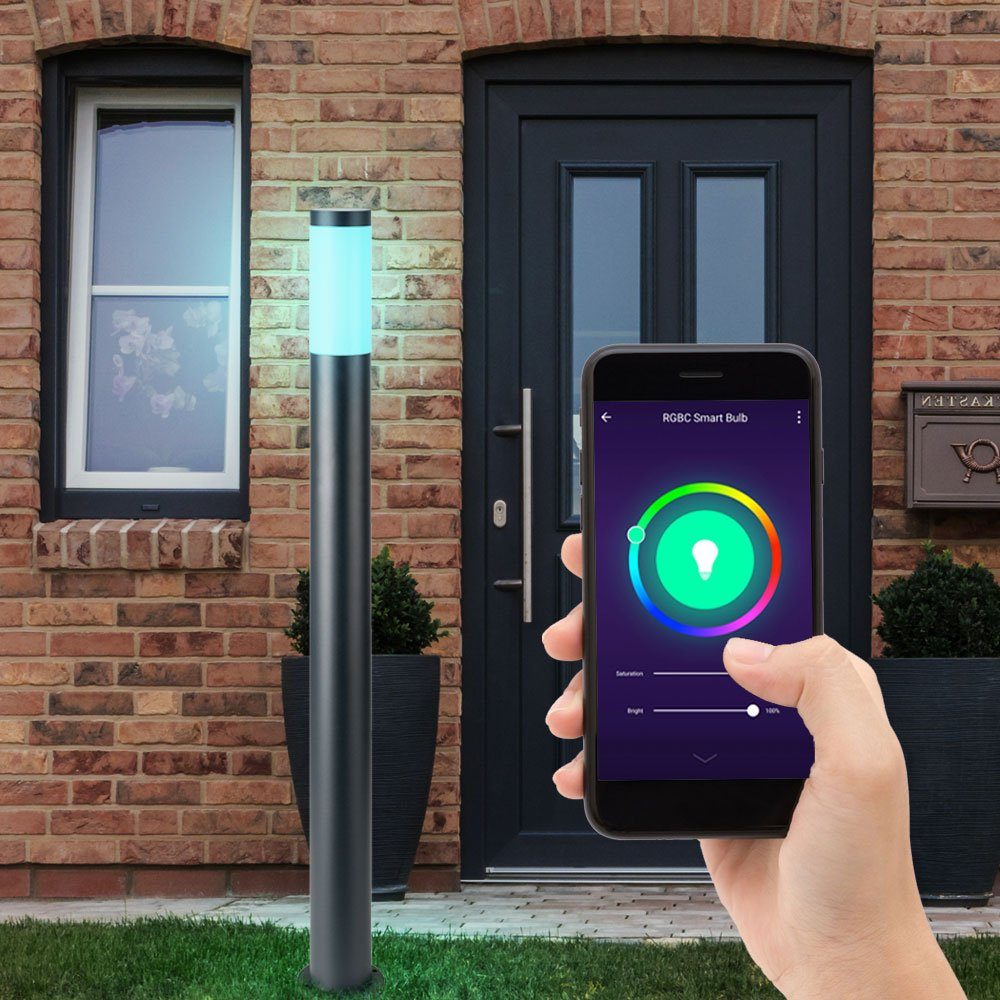 LED Wandstrahler, Smart Home RGB LED Außen Steh Lampe