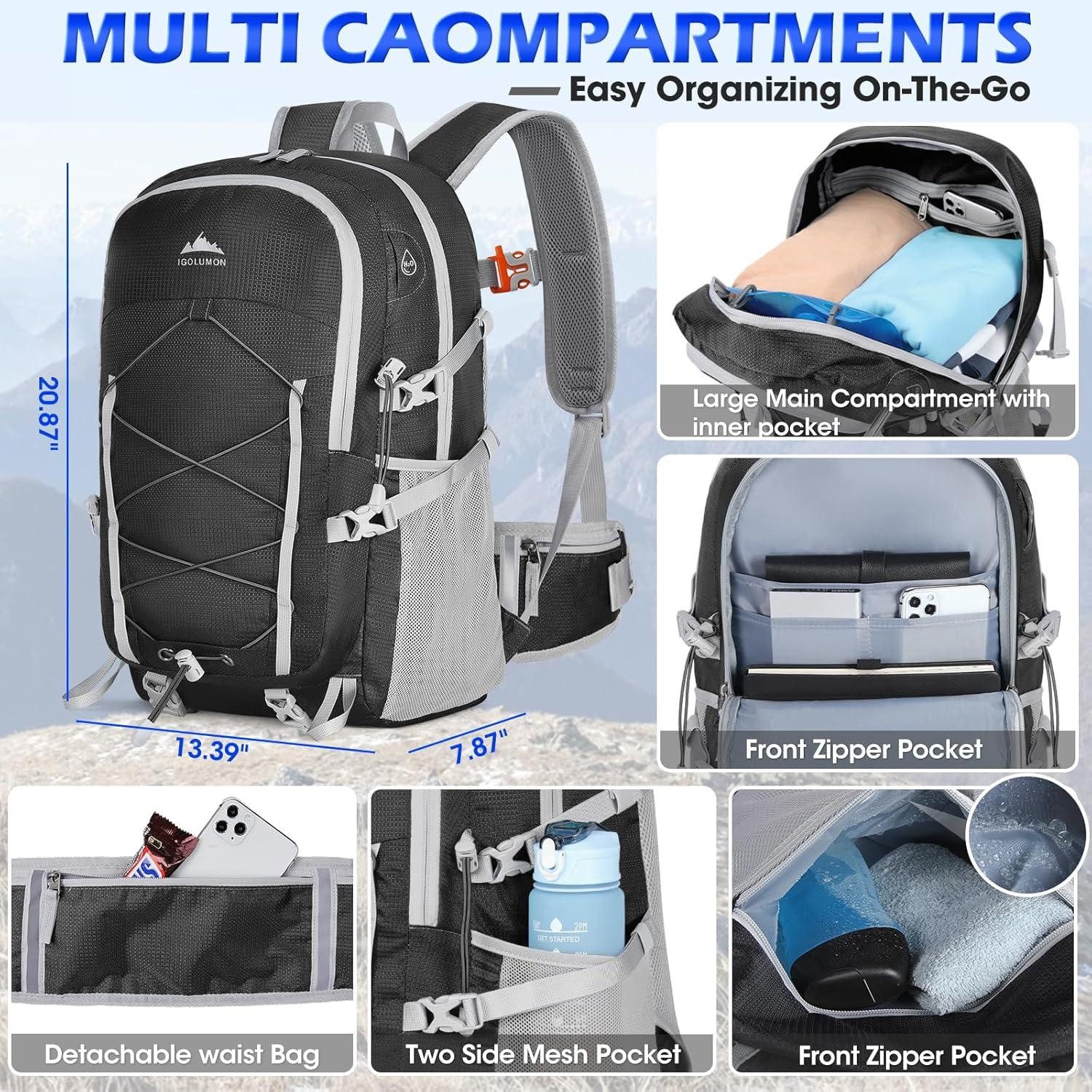 LuxusKollektion Wanderrucksack Wanderrucksack 40L Wasserdicht Leicht günstig online kaufen