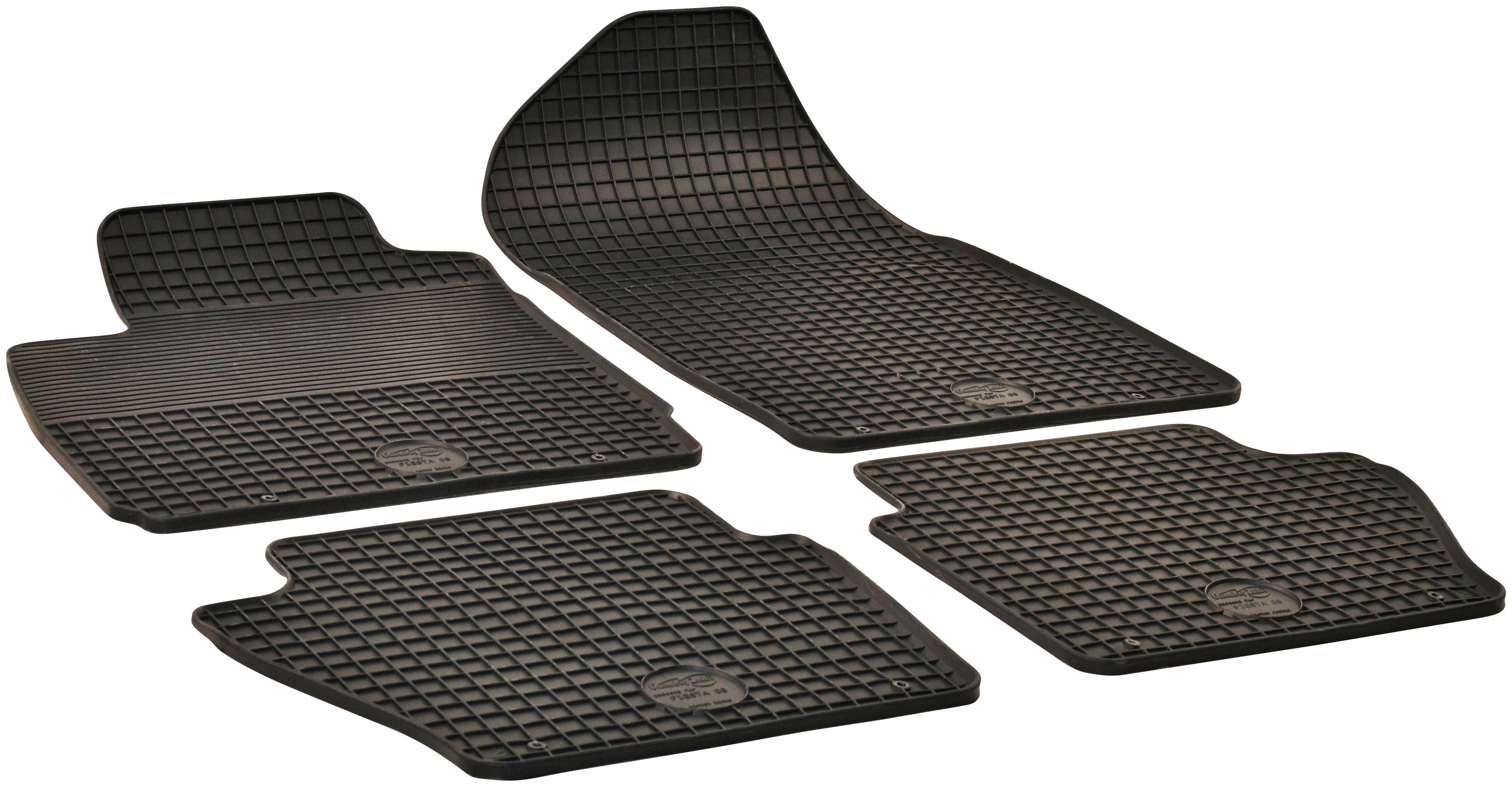 WALSER Passform-Fußmatten Standard (2 St), für Ford Fiesta VI (CB1, CCN) 06/2008-Heute | Automatten