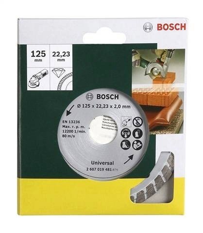 Bosch Home & Garden Diamanttrennscheibe »Turbo«, Ø 125 mm, 125 mm Durchmesser, für Stein und Beton