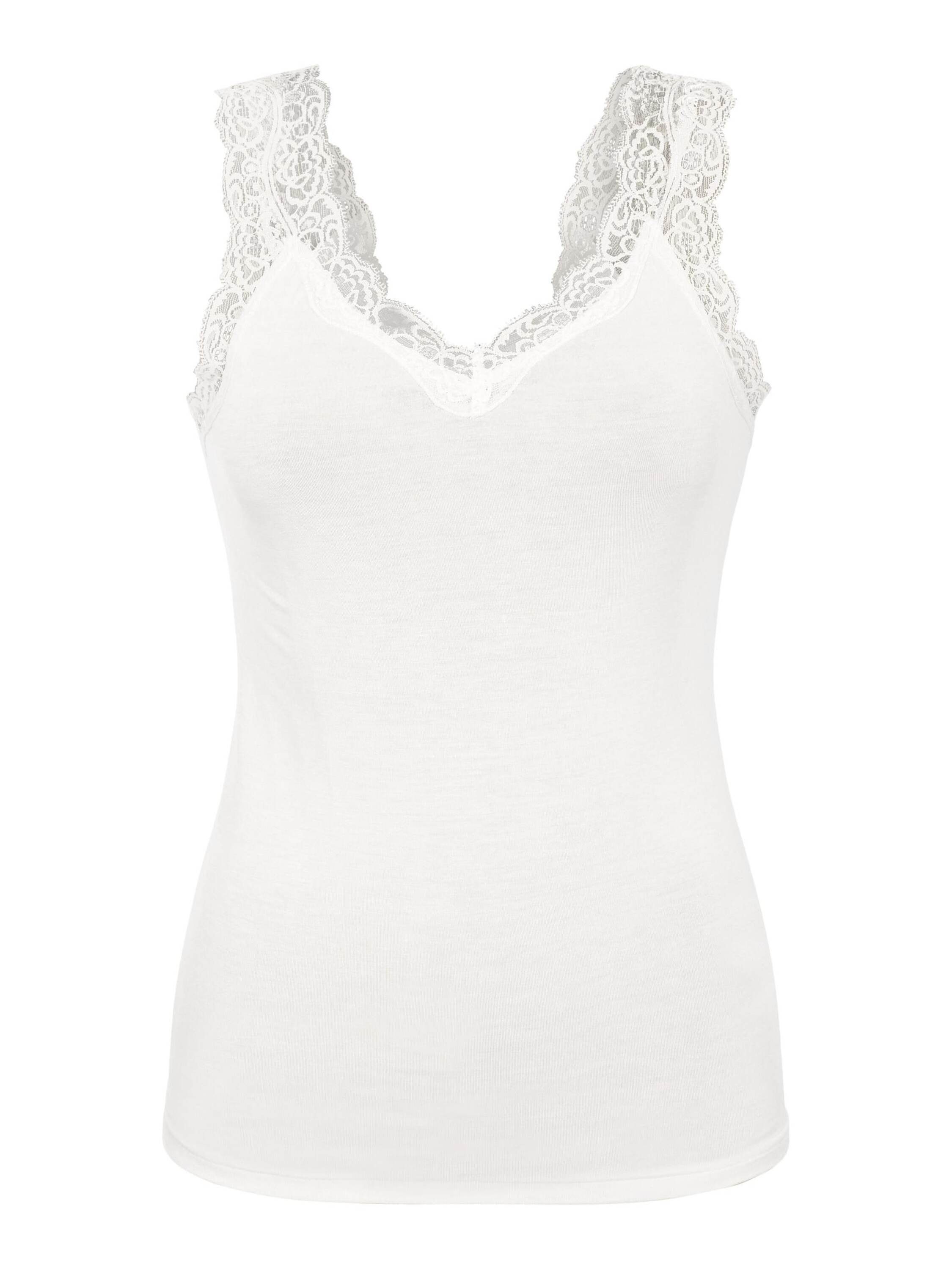 pieces Shirttop PCBarbera (1-tlg) Spitze