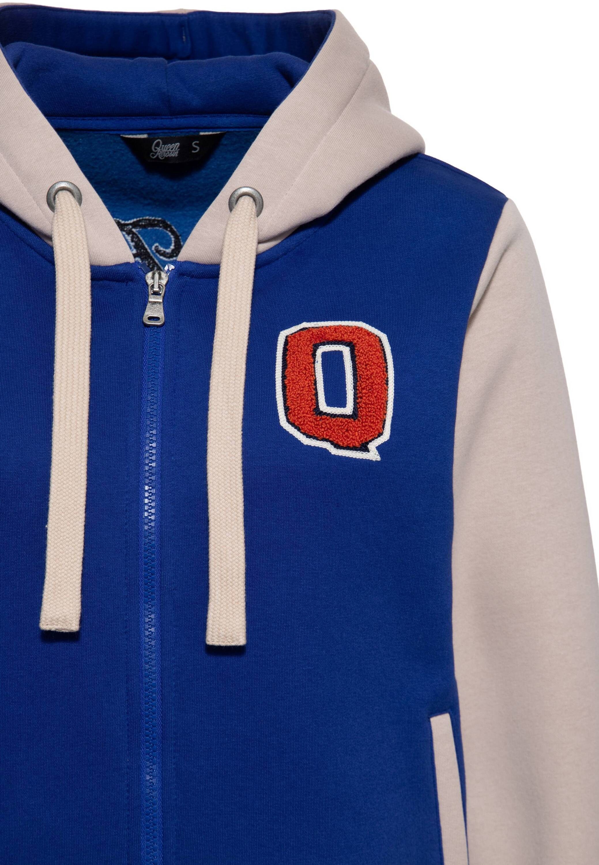 QueenKerosin Collegejacke Kitten Sport Club (1-St) mit Kapuze
