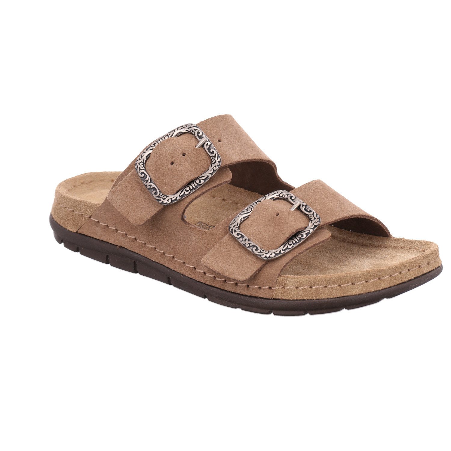 Rohde RODIGO-D Pantolette Sommerschuh, Hausschuh mit verstellbaren Schnallen