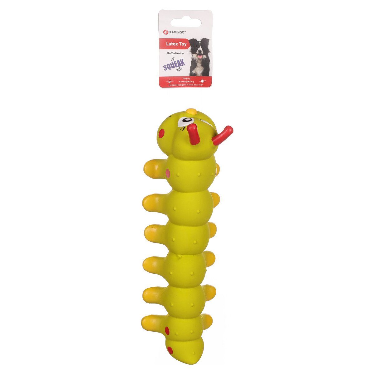 Flamingo Tierquietschie Hundespielzeug Latex Gwen Raupe günstig online kaufen