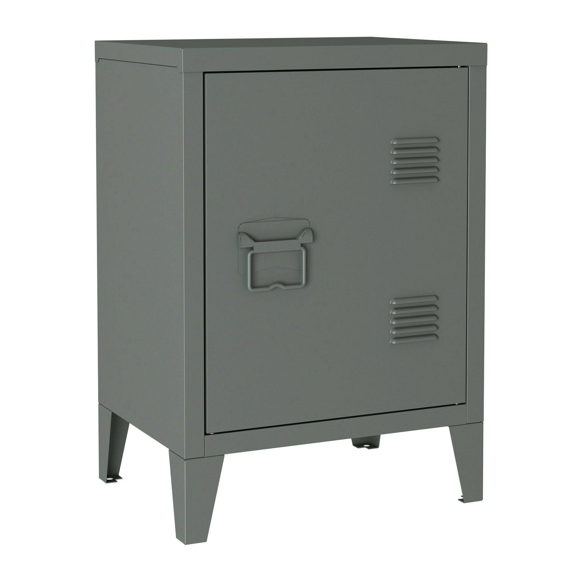 en.casa Nachtschrank (1-St) »Inari« mit Türgriff links Stahl 57 x 40 x 30 c günstig online kaufen