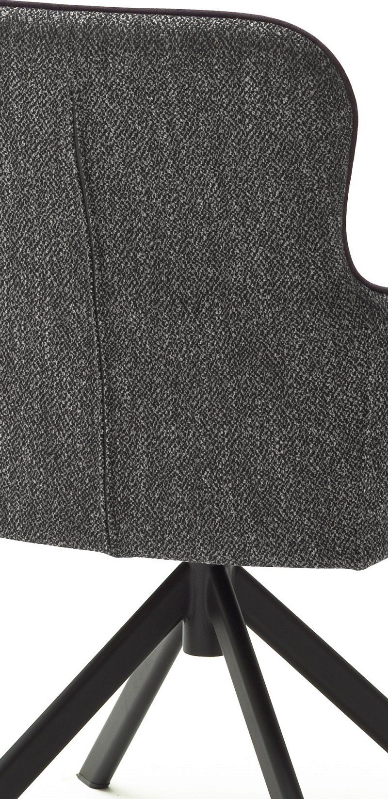 Esszimmerstuhl 2er Set Stuhl Sheffield mit Armlehnen, anthrazit