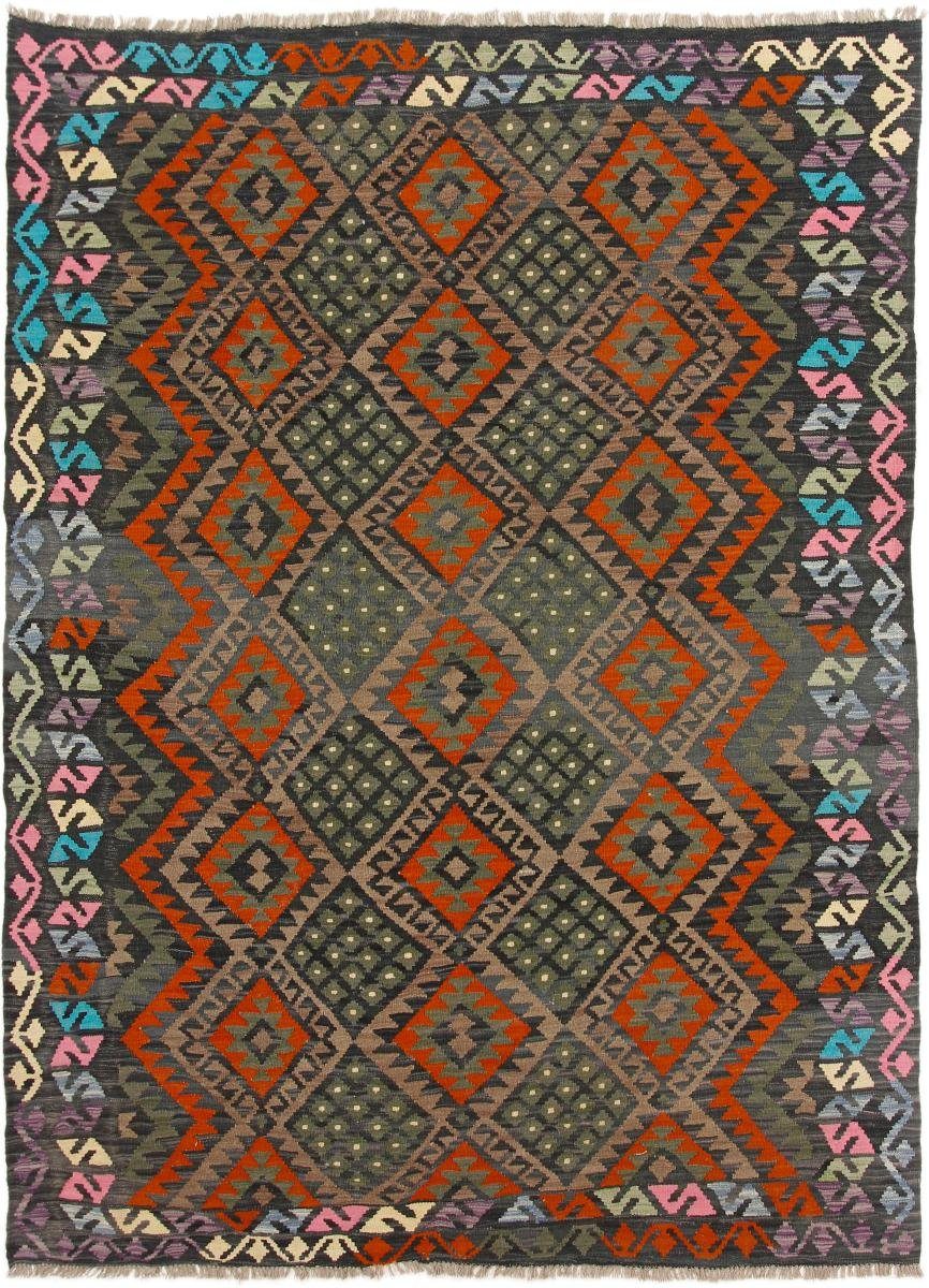 rechteckig, Orientteppich Kelim Afghan Moderner 187x252 Trading, Heritage Nain mm Höhe: Orientteppich, Handgewebter 3