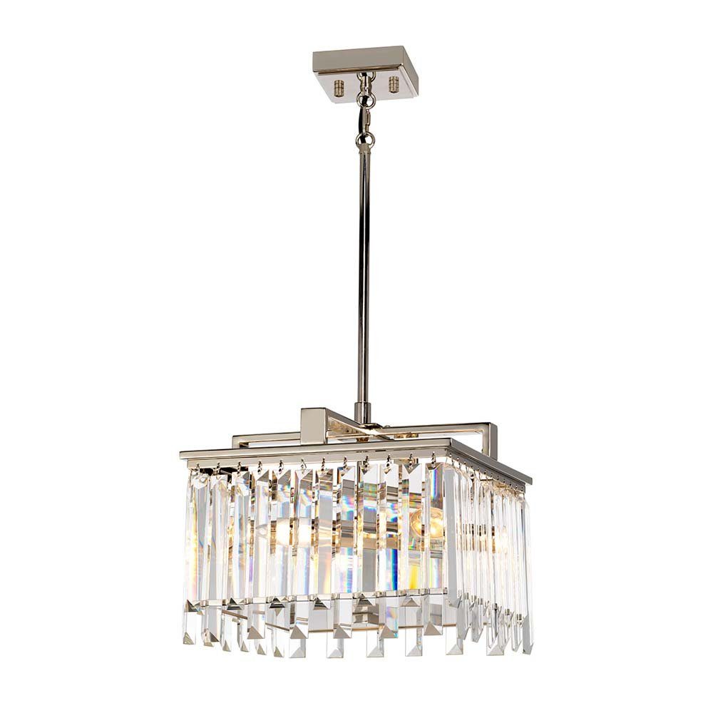 Elstead LIGHTING Люстры, Leuchtmittel nicht inklusive, Люстры Hängelampe Deckenleuchte Stahl Kristalle D 32 cm