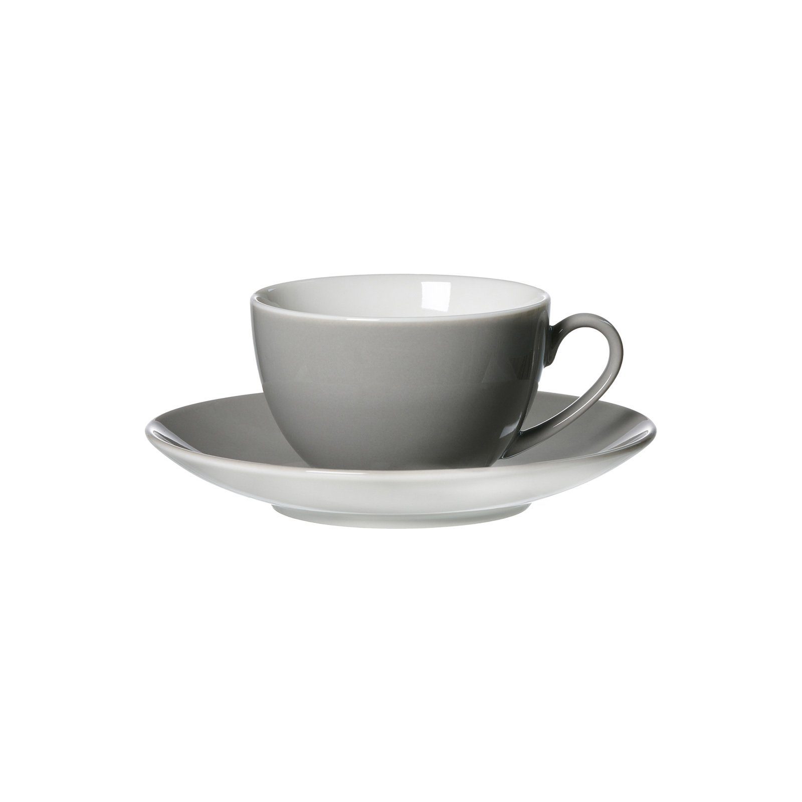 Ritzenhoff & Breker Tasse Doppio Kaffeetasse mit Untertasse 200 ml, 2-tlg., Porzellan