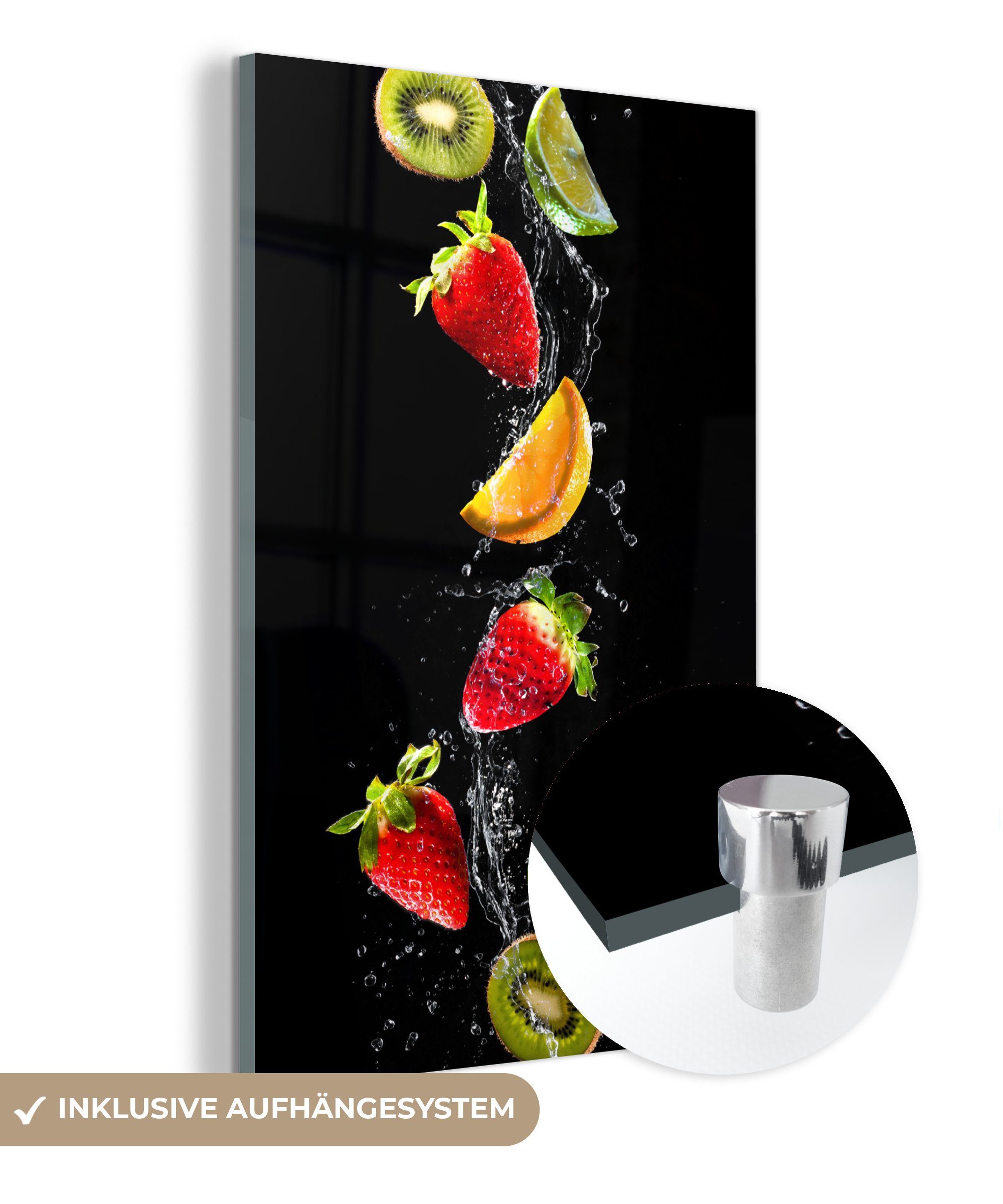 MuchoWow Acrylglasbild Obst - Wasser - günstig online kaufen