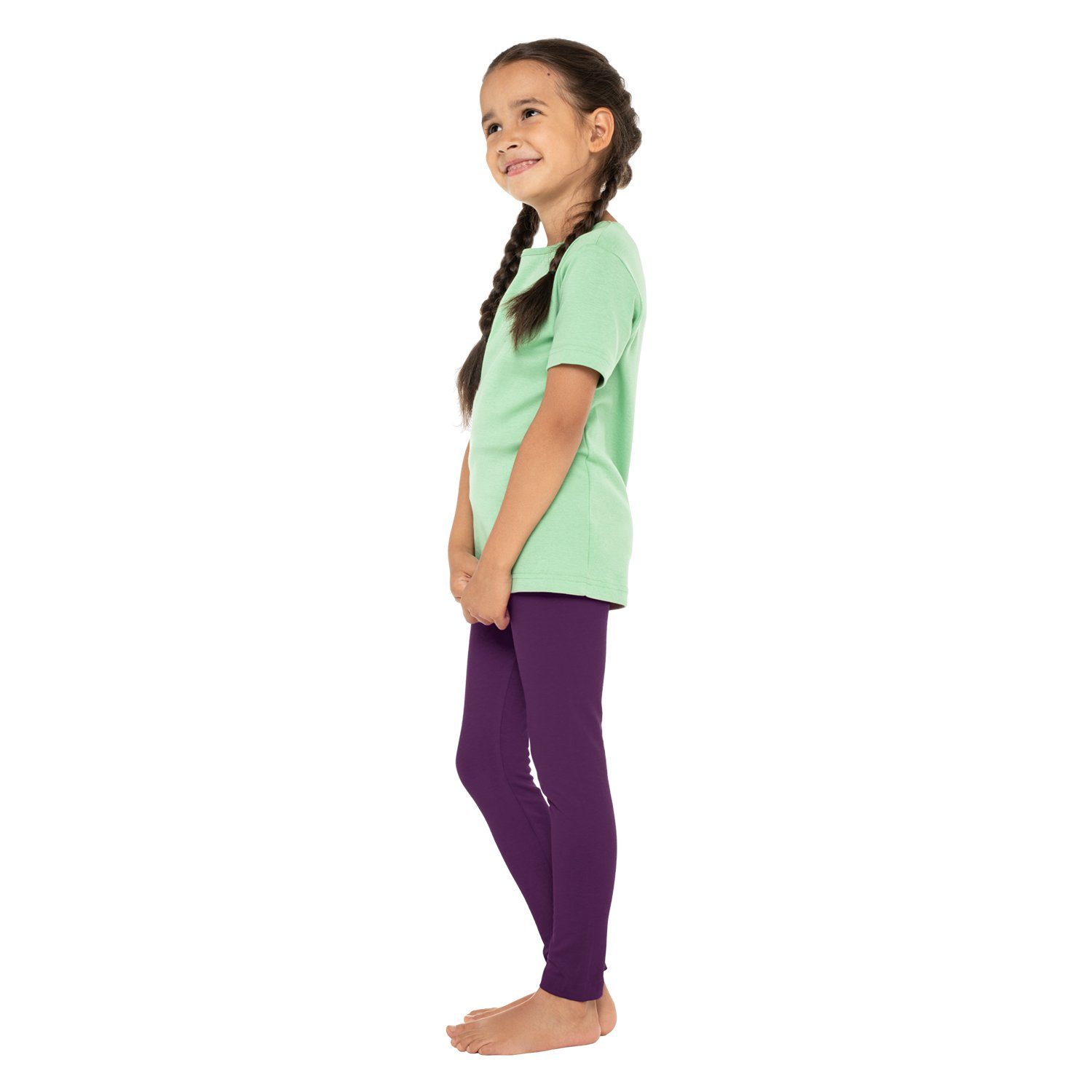 celodoro Leggings Kinder Leggings, stretchige Jersey Hose aus Baumwolle