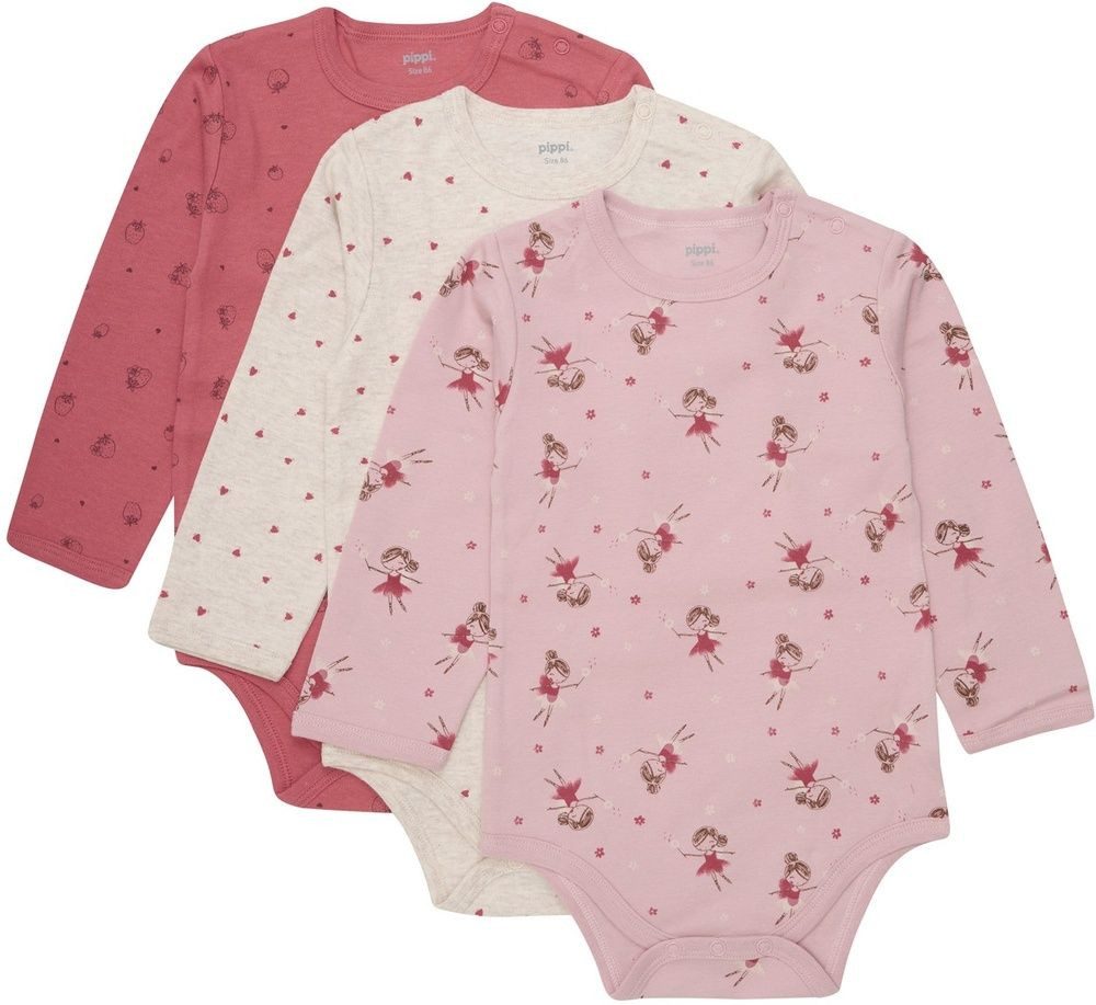 Pippi Babywear Langarmbody Body LS AOP