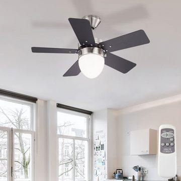 etc-shop Deckenventilator, Decken Ventilator Zugschalter Wohn Ess Zimmer Leuchte Kühler im