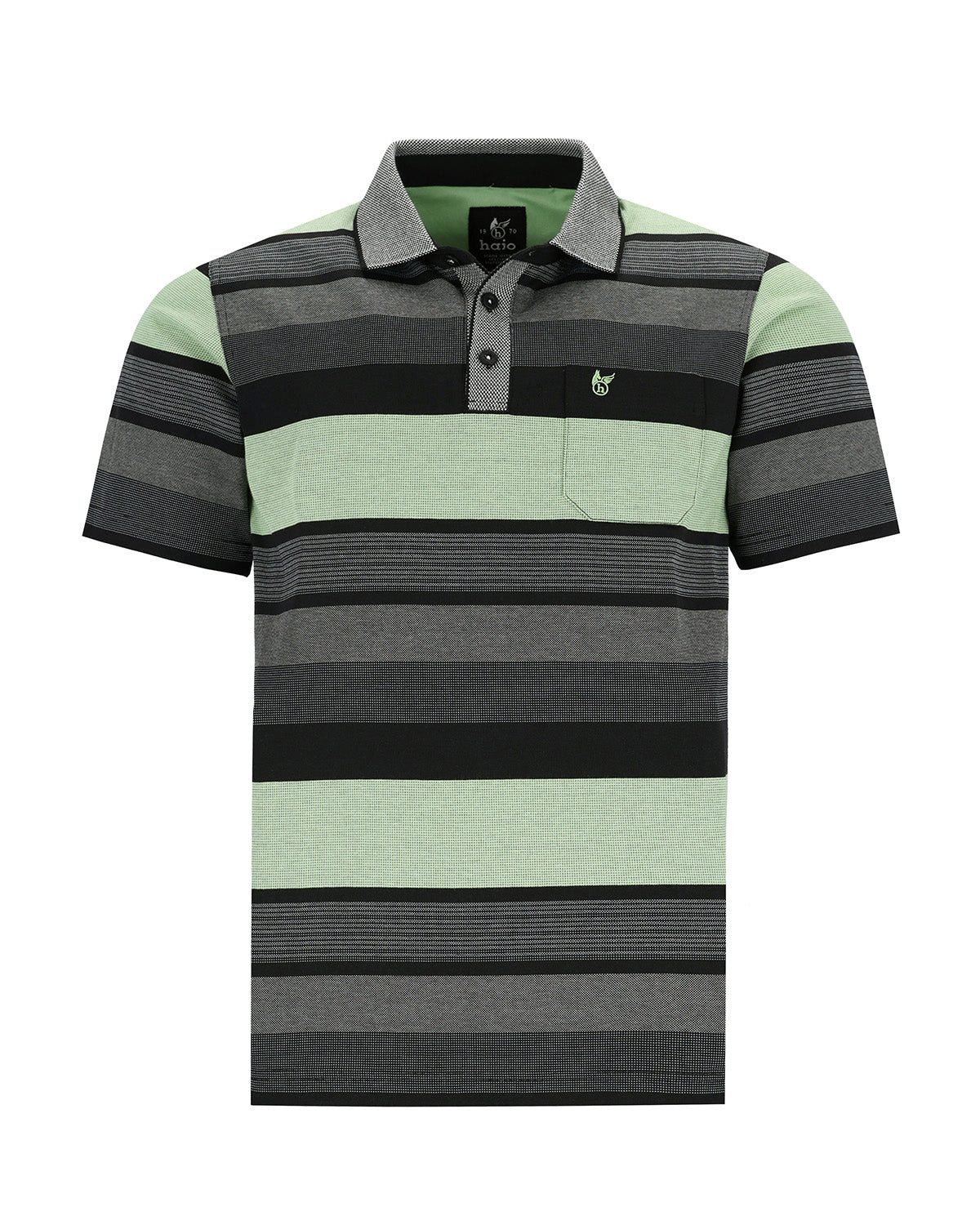 Poloshirt Poloshirt in Streifen-Jacquard-Mix