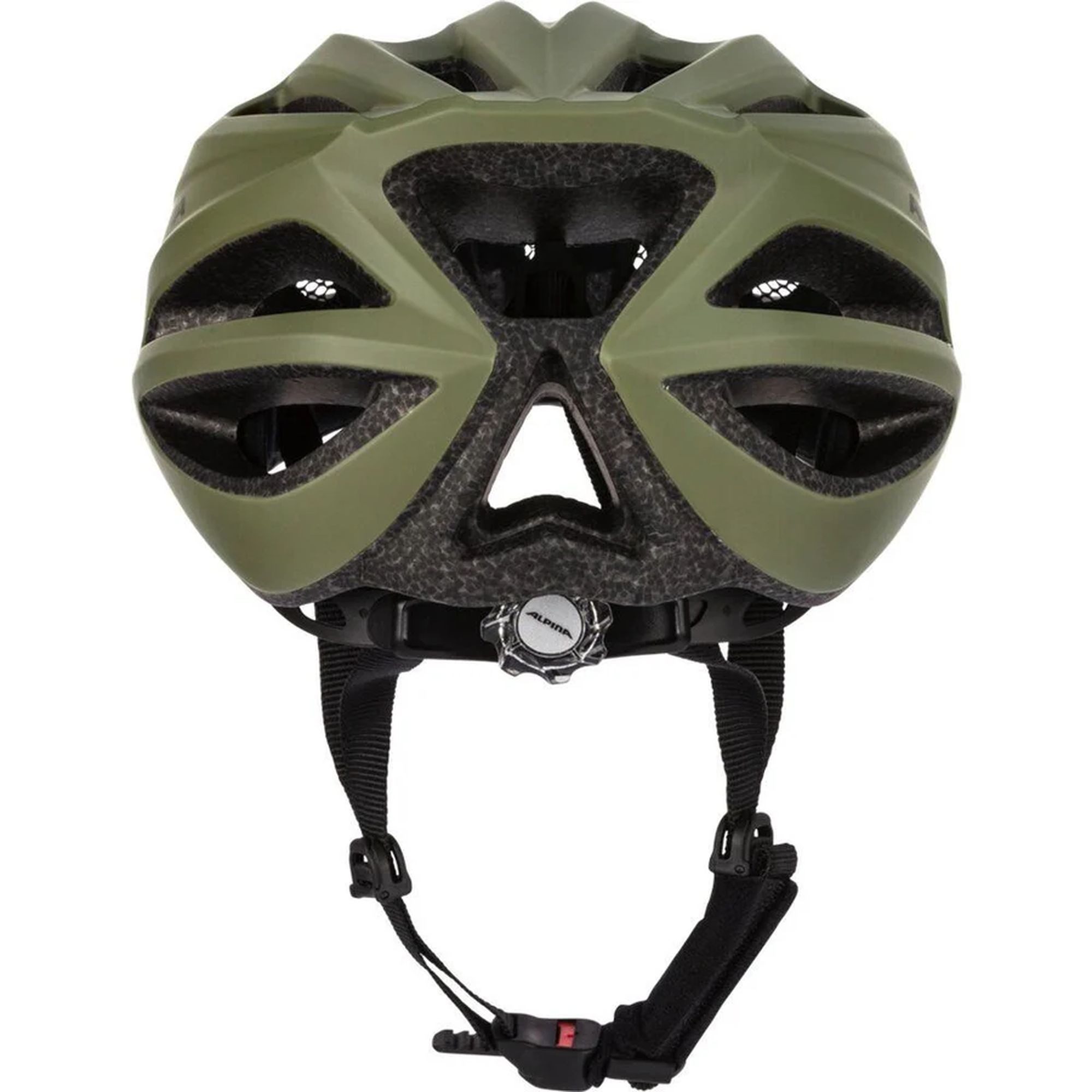 Alpina Sports Fahrradhelm Fahrradhelm Tour 20 Olive Matt 52-57cm, Inmold-Bauweise und Run System Classic