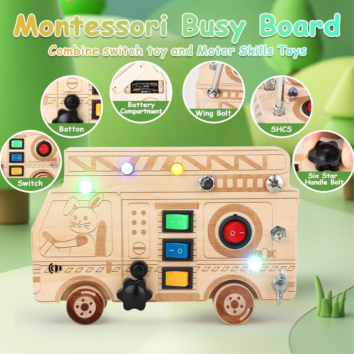 YI Lernspielzeug Montessori Spielzeug Busy Board günstig online kaufen