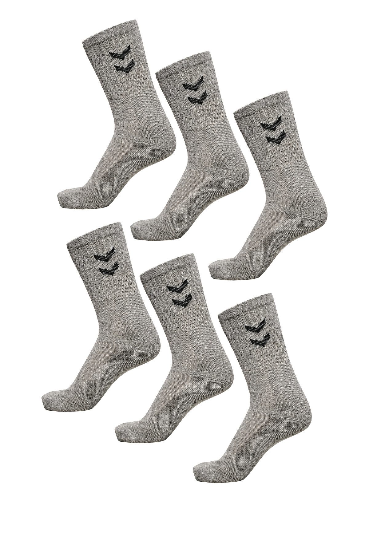 hummel Socken 6-er Set Sport Freizeit Basic Socken mit Logo (6-Paar, sportl günstig online kaufen