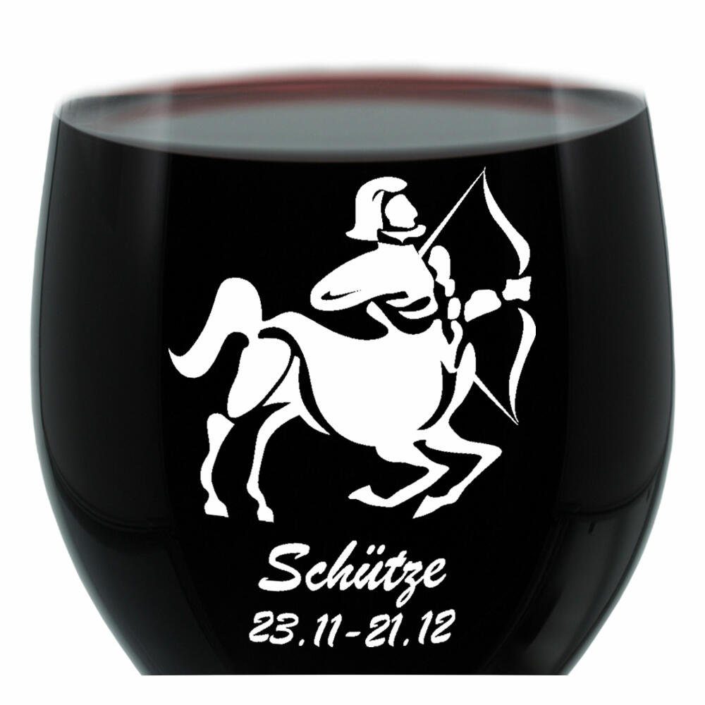 LEONARDO Weinglas Sternzeichen Schütze, Glas, lasergraviert