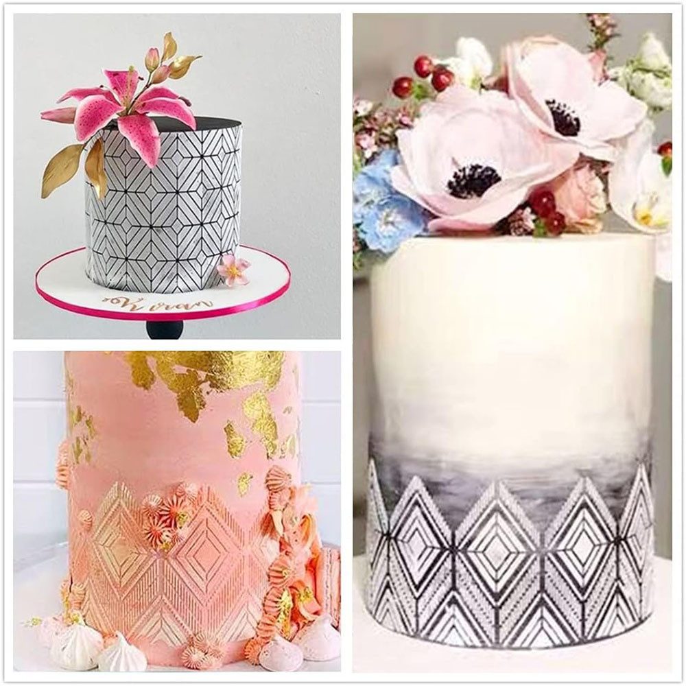 TUWENA Backform 6-teiliges Set mit Backformen zur Tortendekoration, Spritzformen, (6-tlg)