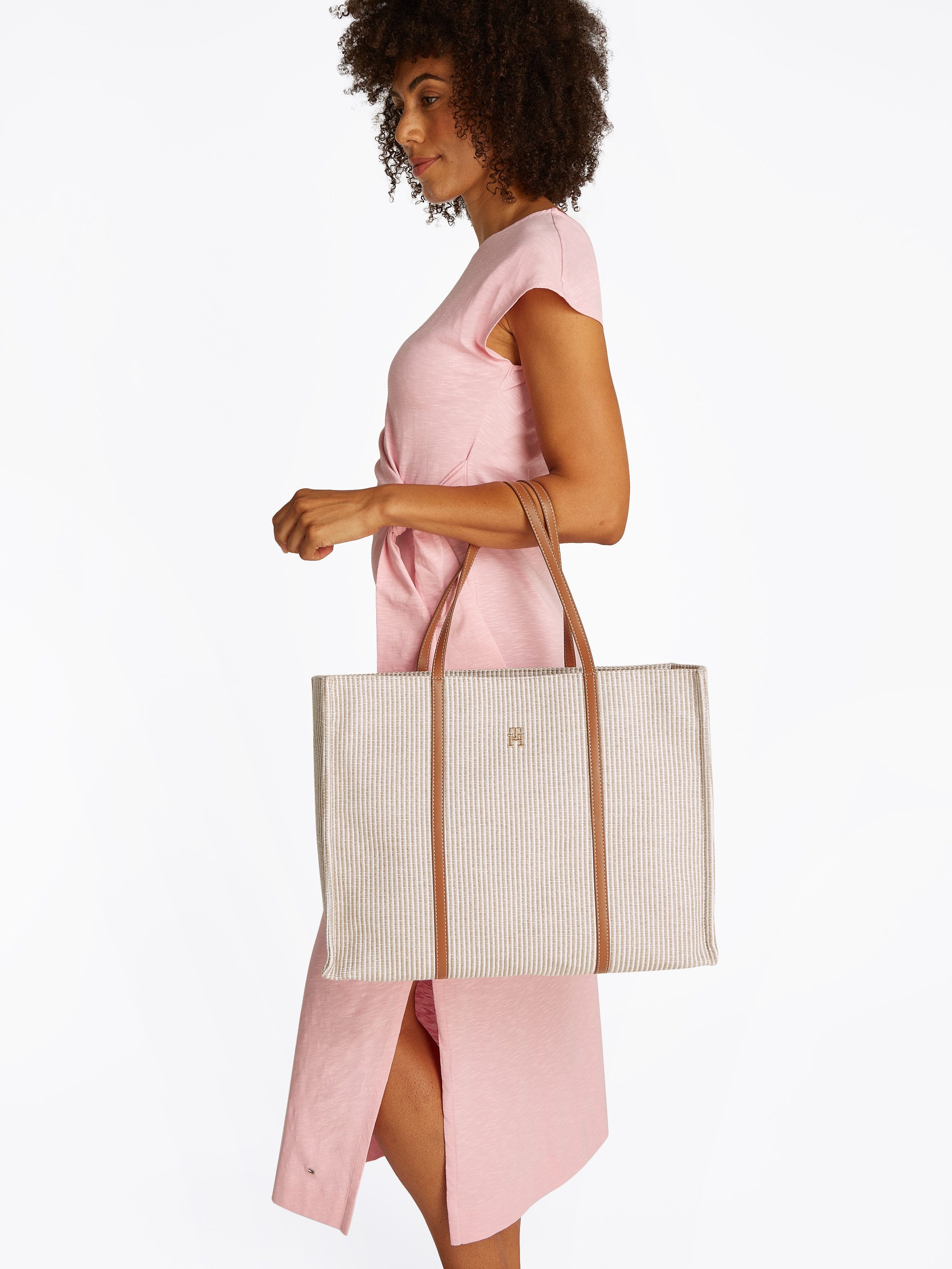 Tommy Hilfiger Tragetasche TH PREMIUM BEACH LE TOTE, Damen Henkeltasche, Sh günstig online kaufen