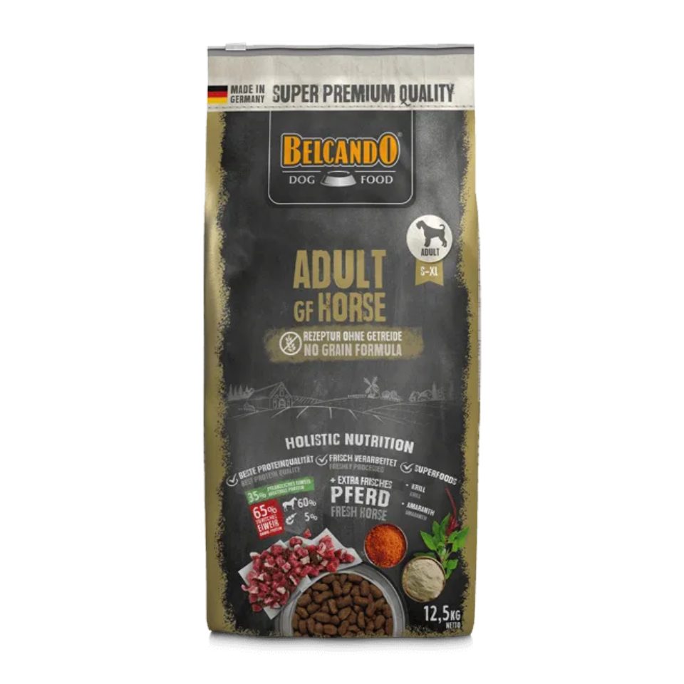 Belcando Belcando Adult GF Horse - Getreidefreies Trockenfutter für Hunde, Trockenfutter für: Hunde