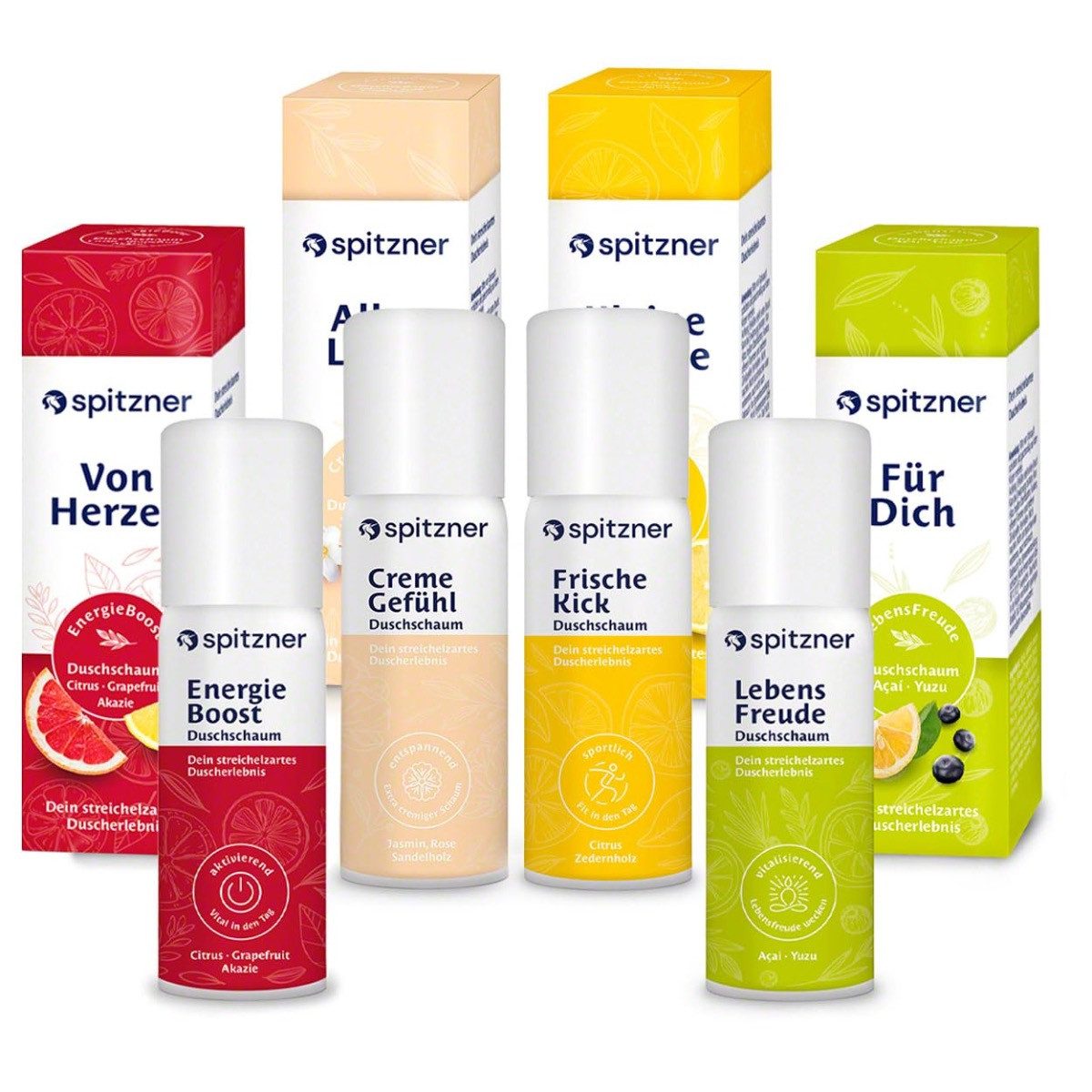 Spitzner Duschschaum Spitzner Duschschaum Kennlernset Geschenkverpackung (4x 50ml)