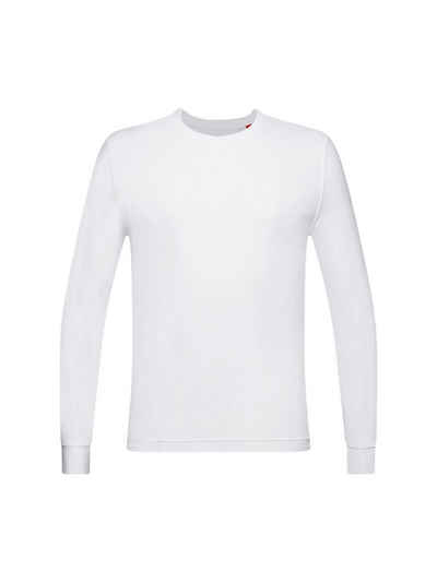 Esprit Langarmshirt Longsleeve mit Rundhalsausschnitt (1-tlg)