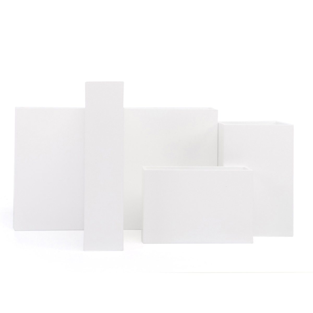 XLBoom Tischvase Vase Luca, 4er Set, weiß