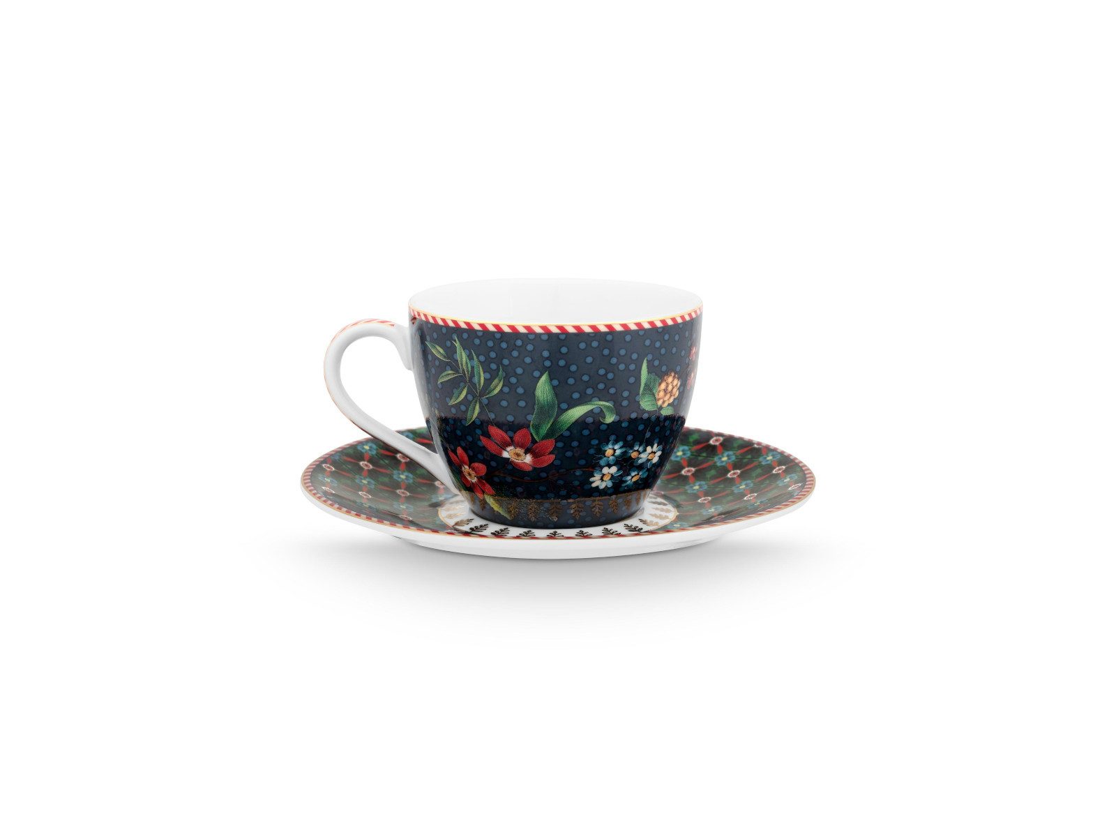 PiP Studio Espressotasse Berry Blues Espressotasse m.U. blau 120ml, Porzellan