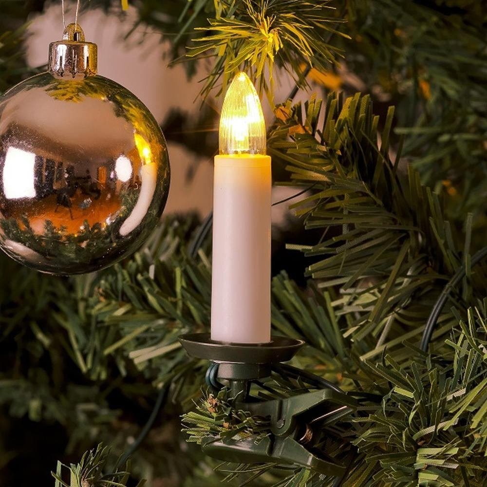 KONSTSMIDE LED-Christbaumkerzen 1004-020 LED-Weihnachtsbaumbeleuchtung 25er innen