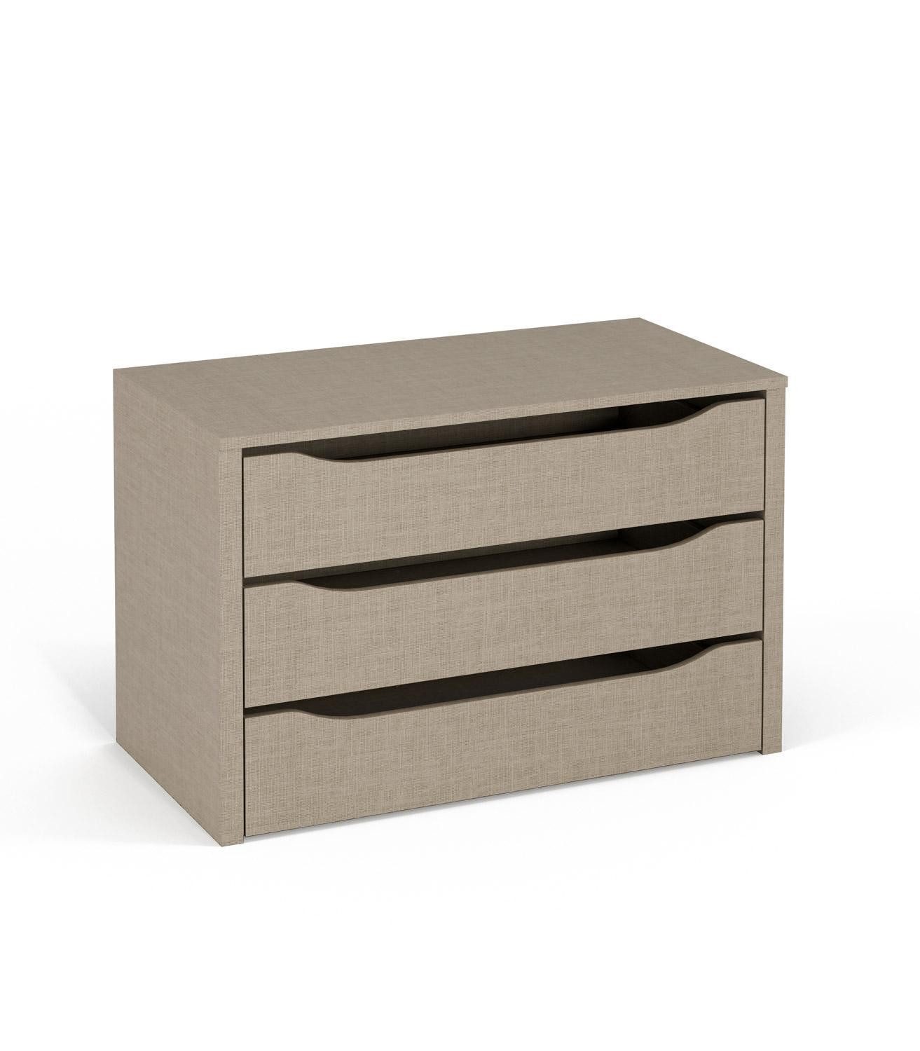 rauch Kleiderschrank Schubkasteneinsatz ORANGE, B 88 cm grau, mit 3 Schüben für Kleiderschränke mit 90 cm Breite