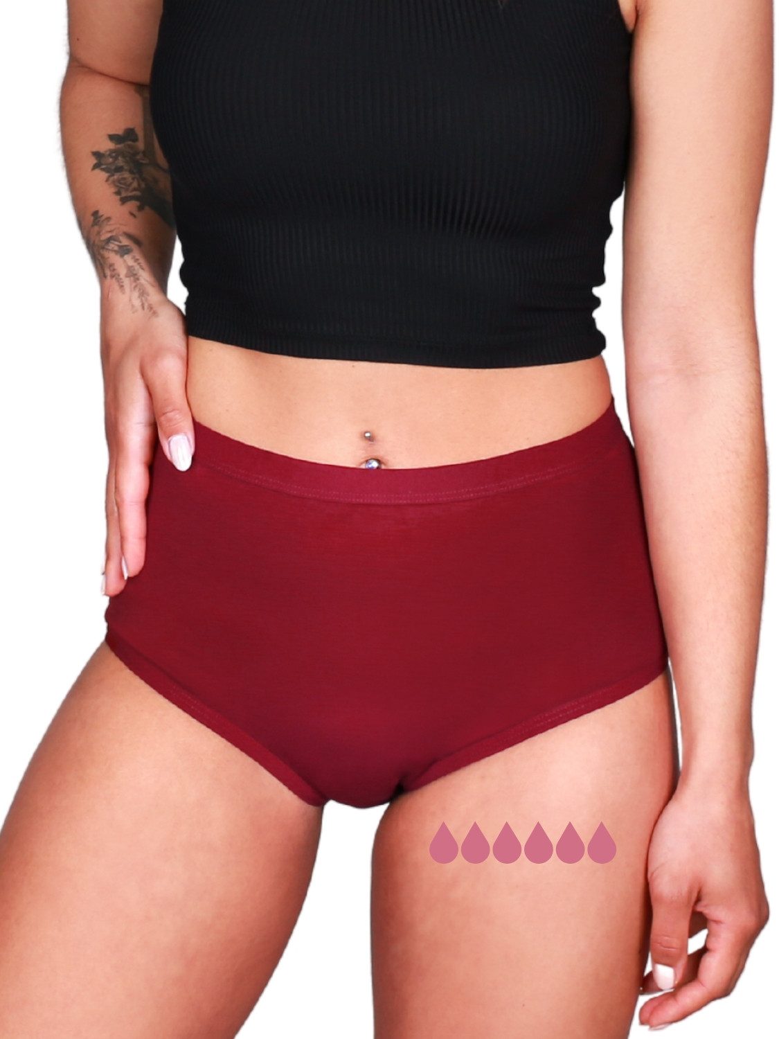 Taynie Periodenslip Comfort bamboo ultra - Saugstarke High-Waist Periodenunterwäsche (1-St., 1er-Pack) Ultra Dry Technologie & Bambus-Viskose – weich, atmungsaktiv & sicher