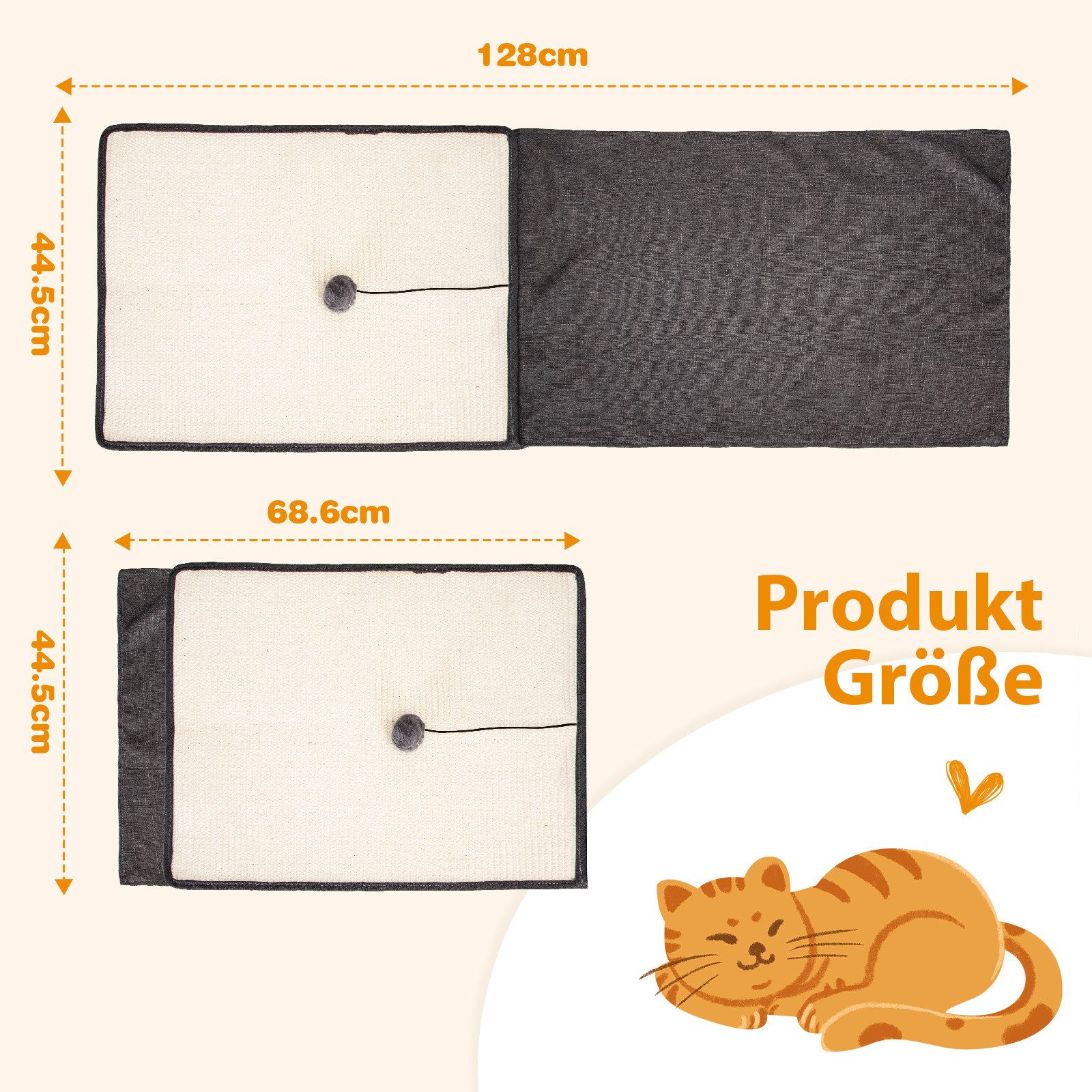 nobleza Kratzmatte Katzen Kratzmatte Kratzschutz Sofa, Sisal Kratzteppich für Katze, (1-tlg)