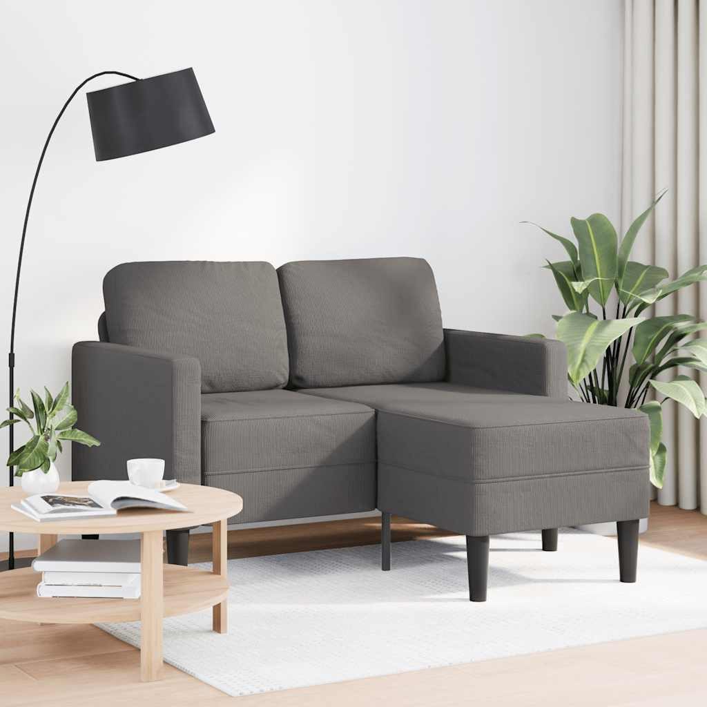 vidaXL Sofa 2-Sitzer-Sofa mit Chaiselongue L-Form günstig online kaufen