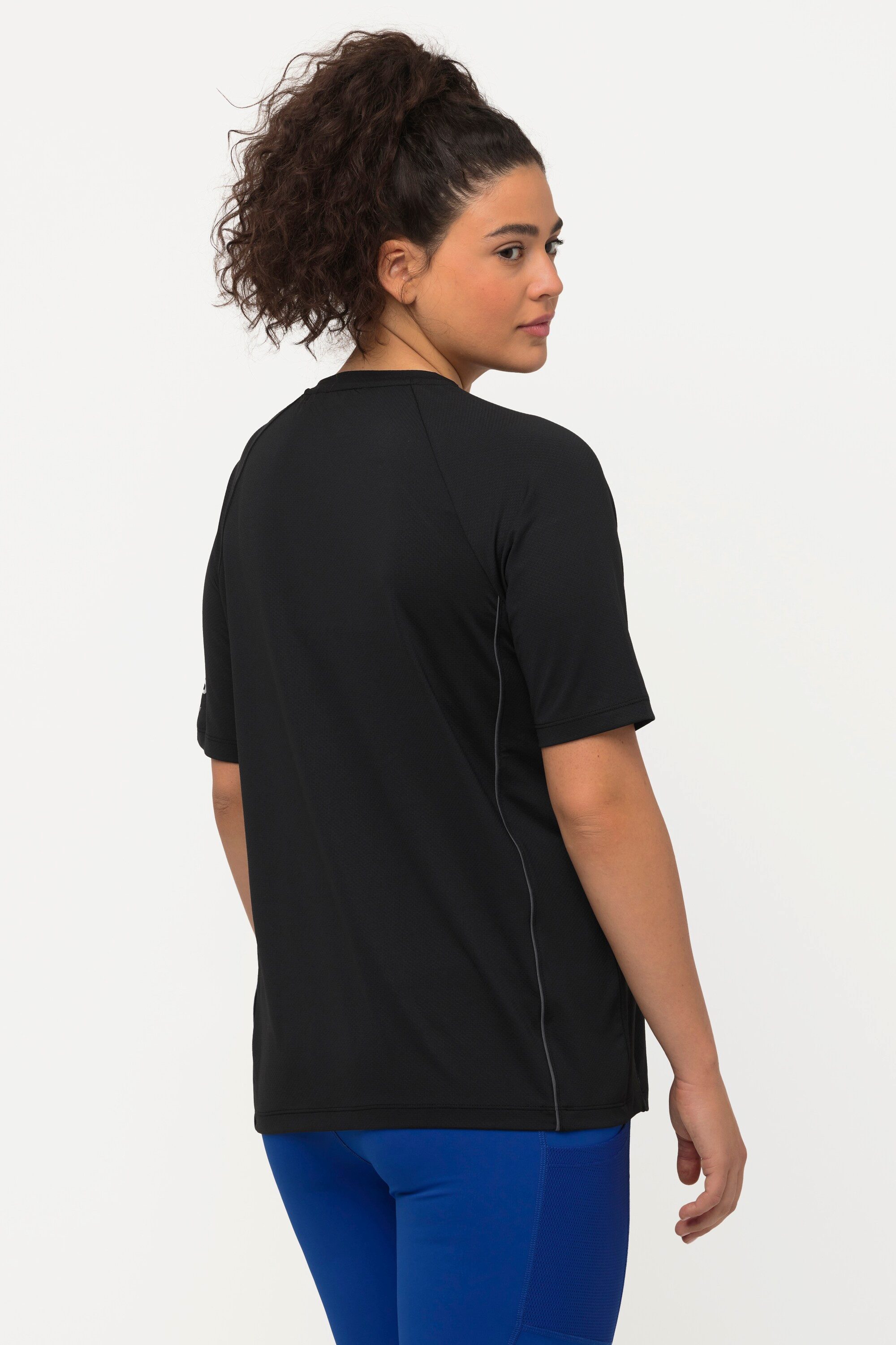 Ulla Popken T-Shirt T-Shirt V-Ausschnitt Halbarm