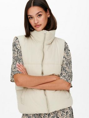 JACQUELINE de YONG Steppweste Wattierte Puffer Stepp Weste ohne Kapuze JDYNEWERICA 4269 in Creme