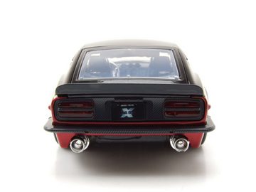 JADA Modellauto Datsun 240Z 1972 rot schwarz Fast & Furious Modellauto 1:24 Jada Toys, Maßstab 1:24