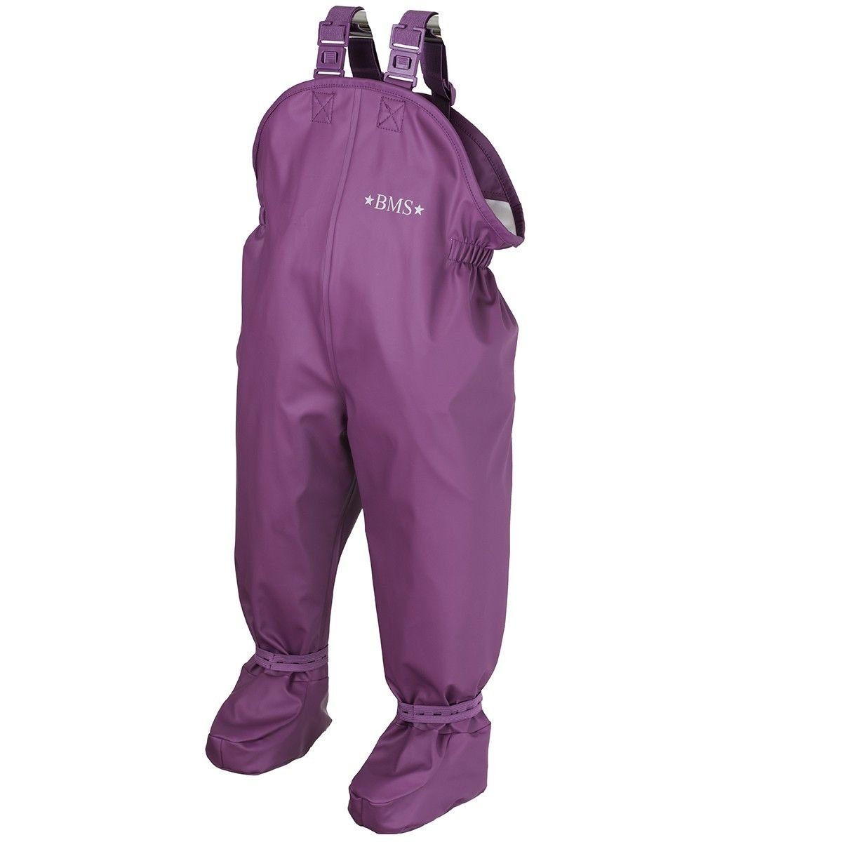 Regen- und Matschlatzhose BMS BabyBuddy - wasserdichte Krabbelhose mit integrierten Füsslingen